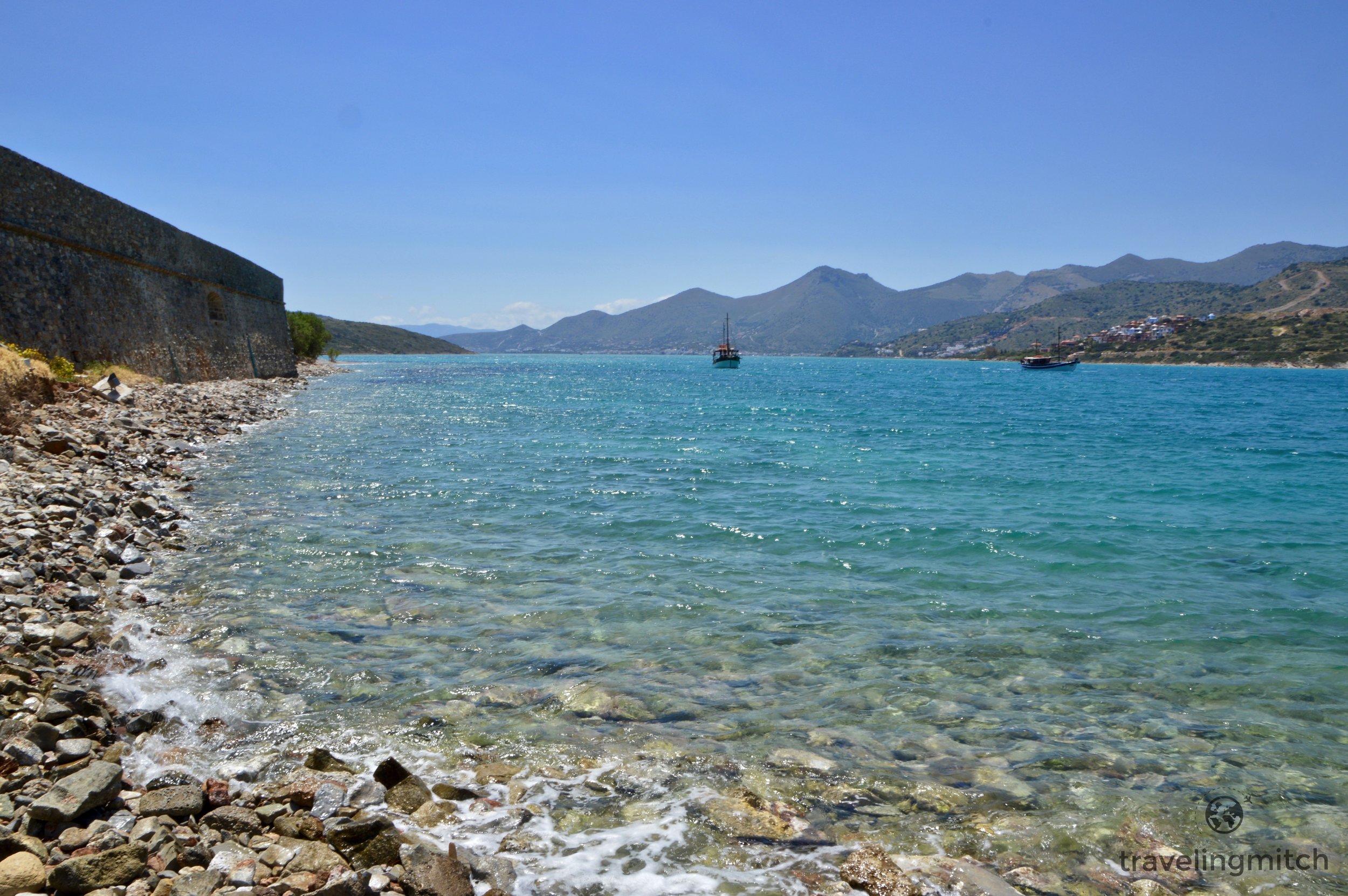 The island of Spinalonga, Crete, Greece