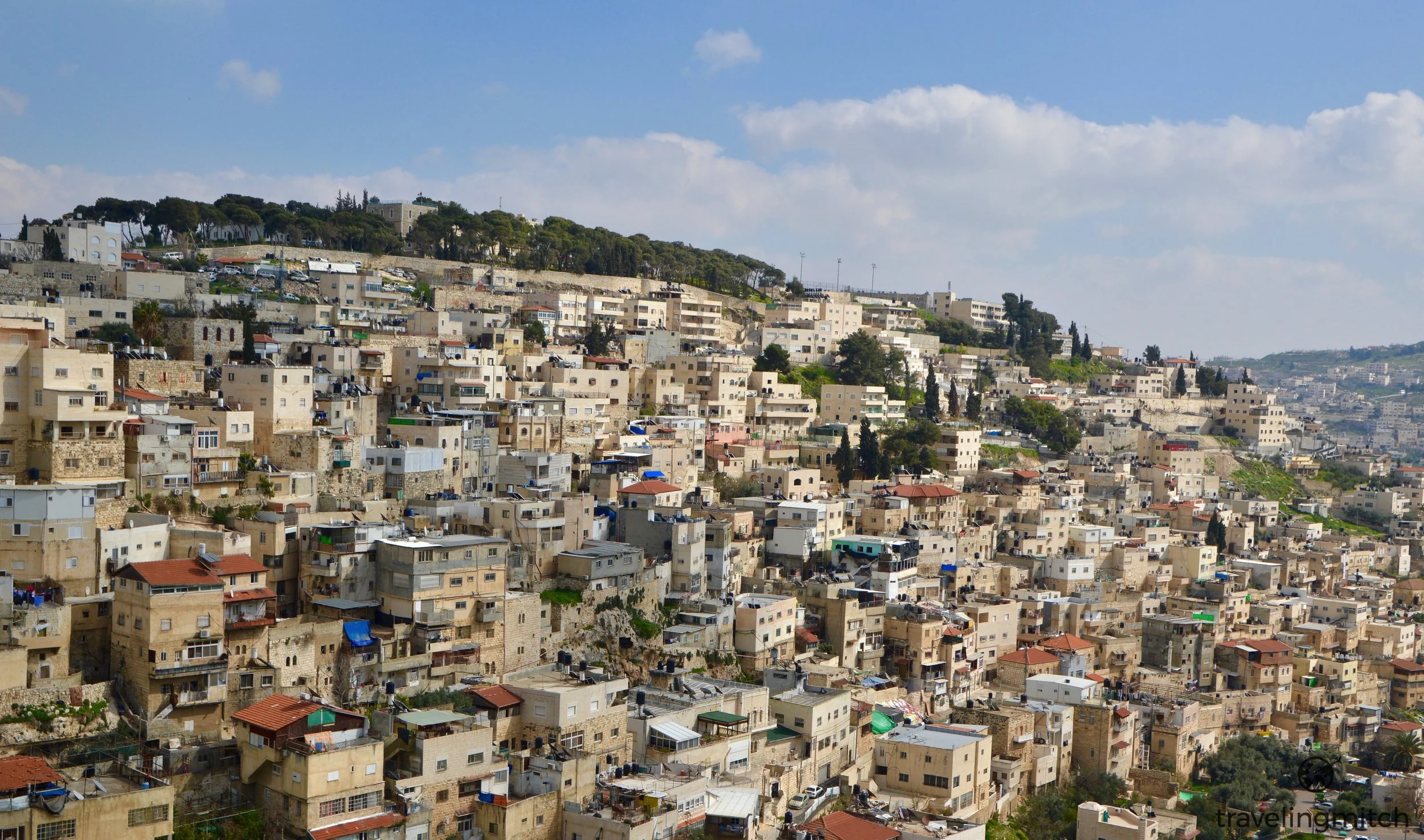 Views of East Jerusalem (Silwan) from the City of David - Jerusalem, Israel 