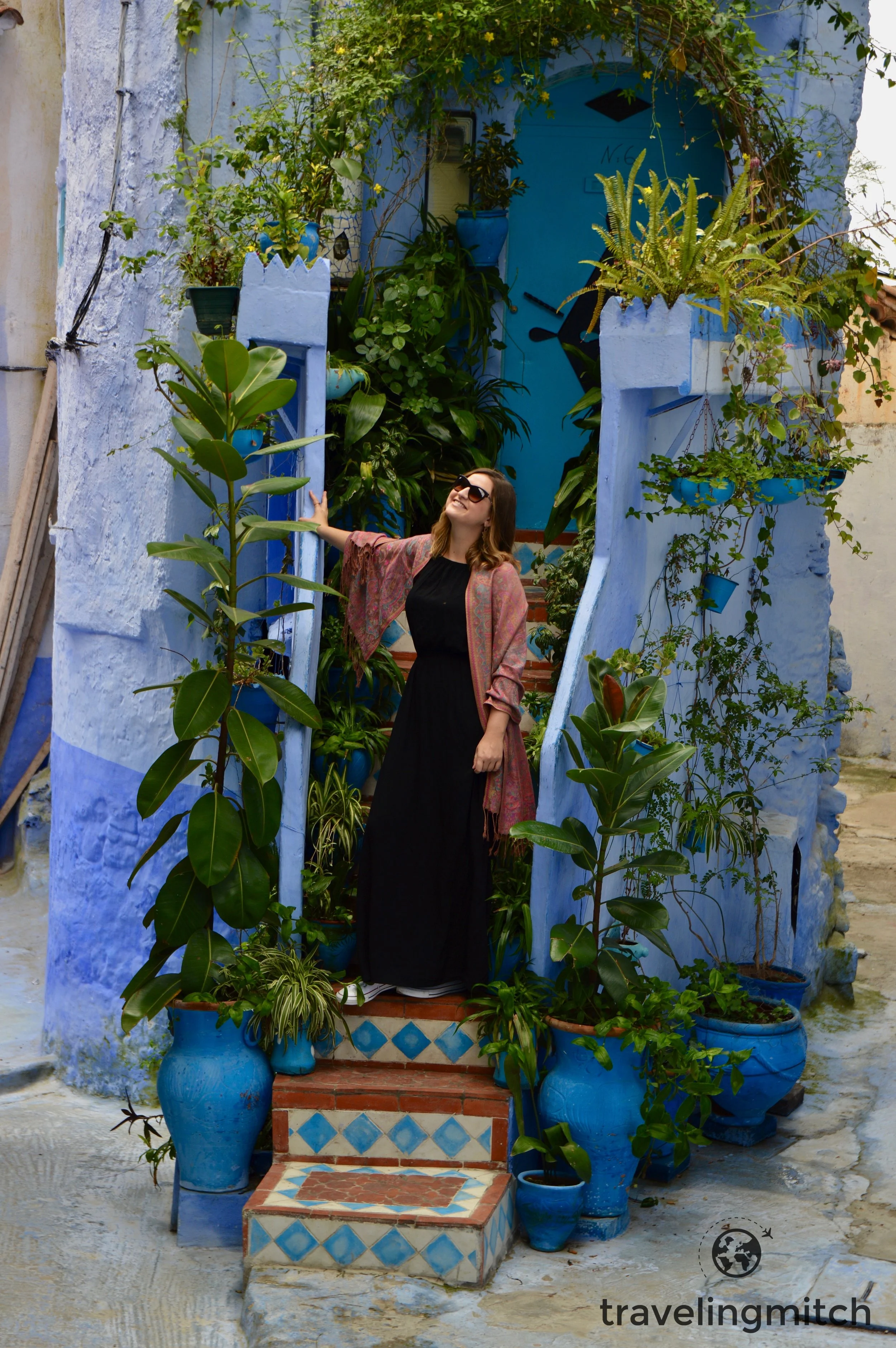 Bri in Chefchaouen, Morocco - "The Blue City"