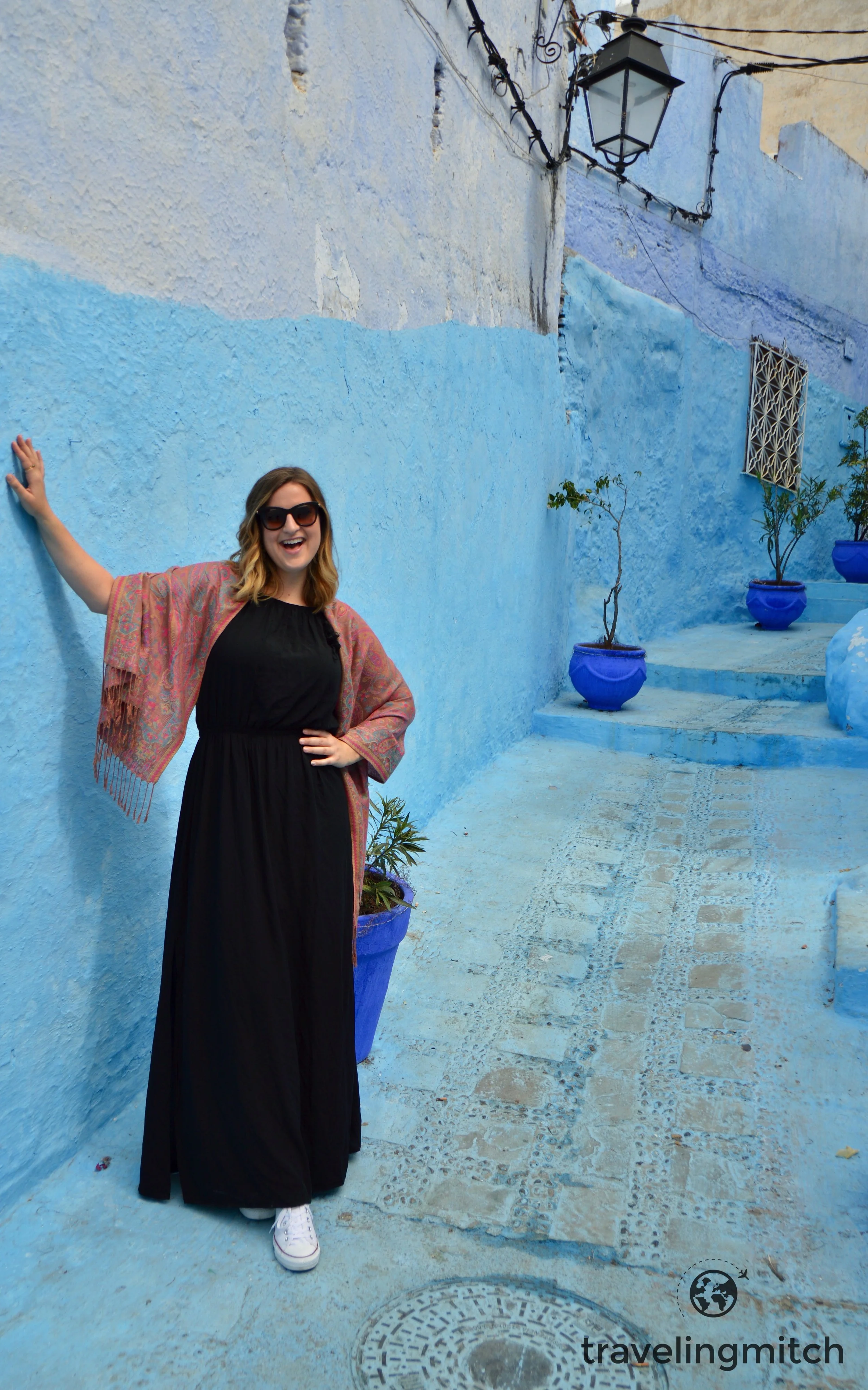 Bri in Chefchaouen, Morocco - "The Blue City"