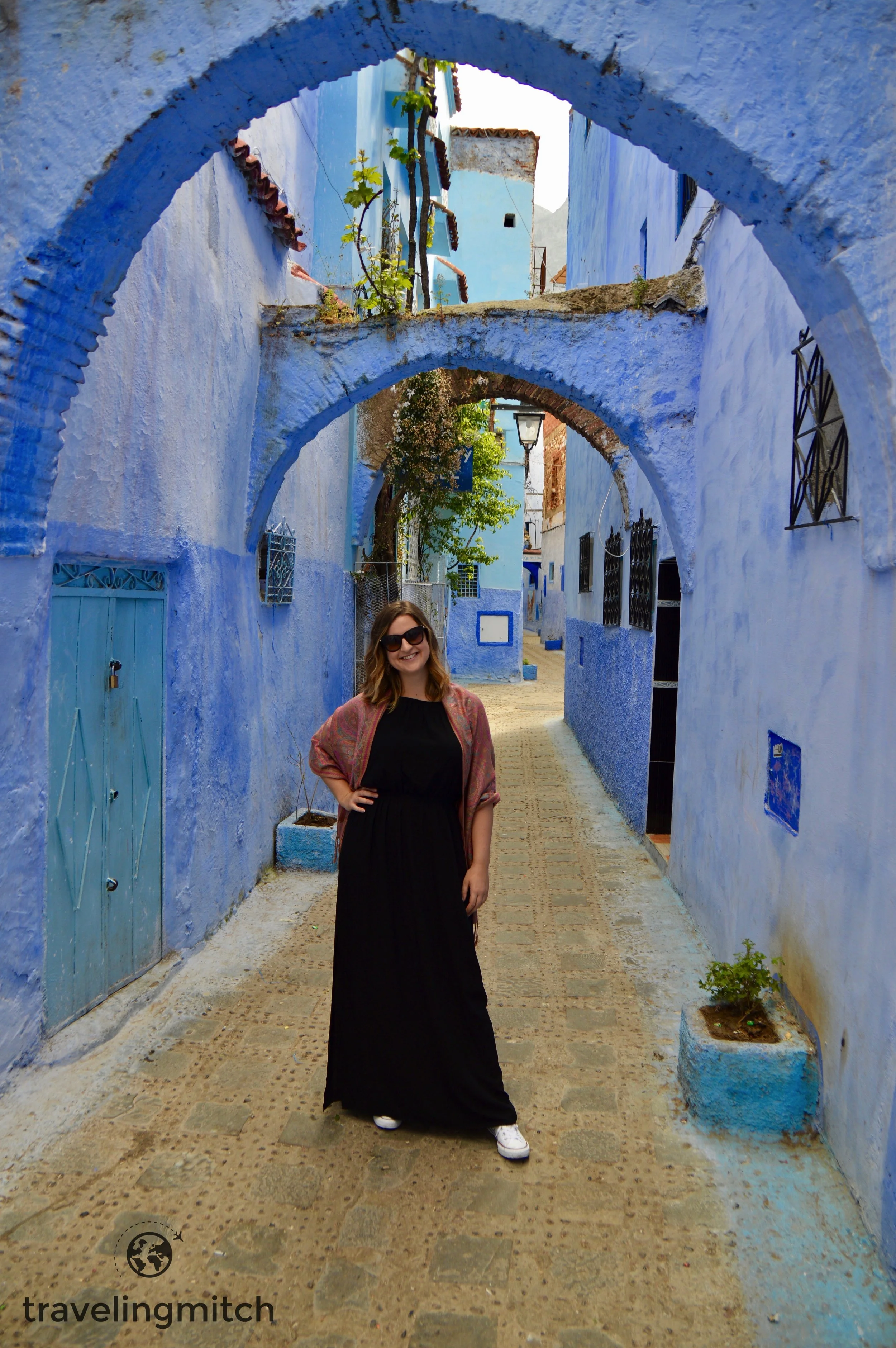 Bri in Chefchaouen, Morocco - "The Blue City"