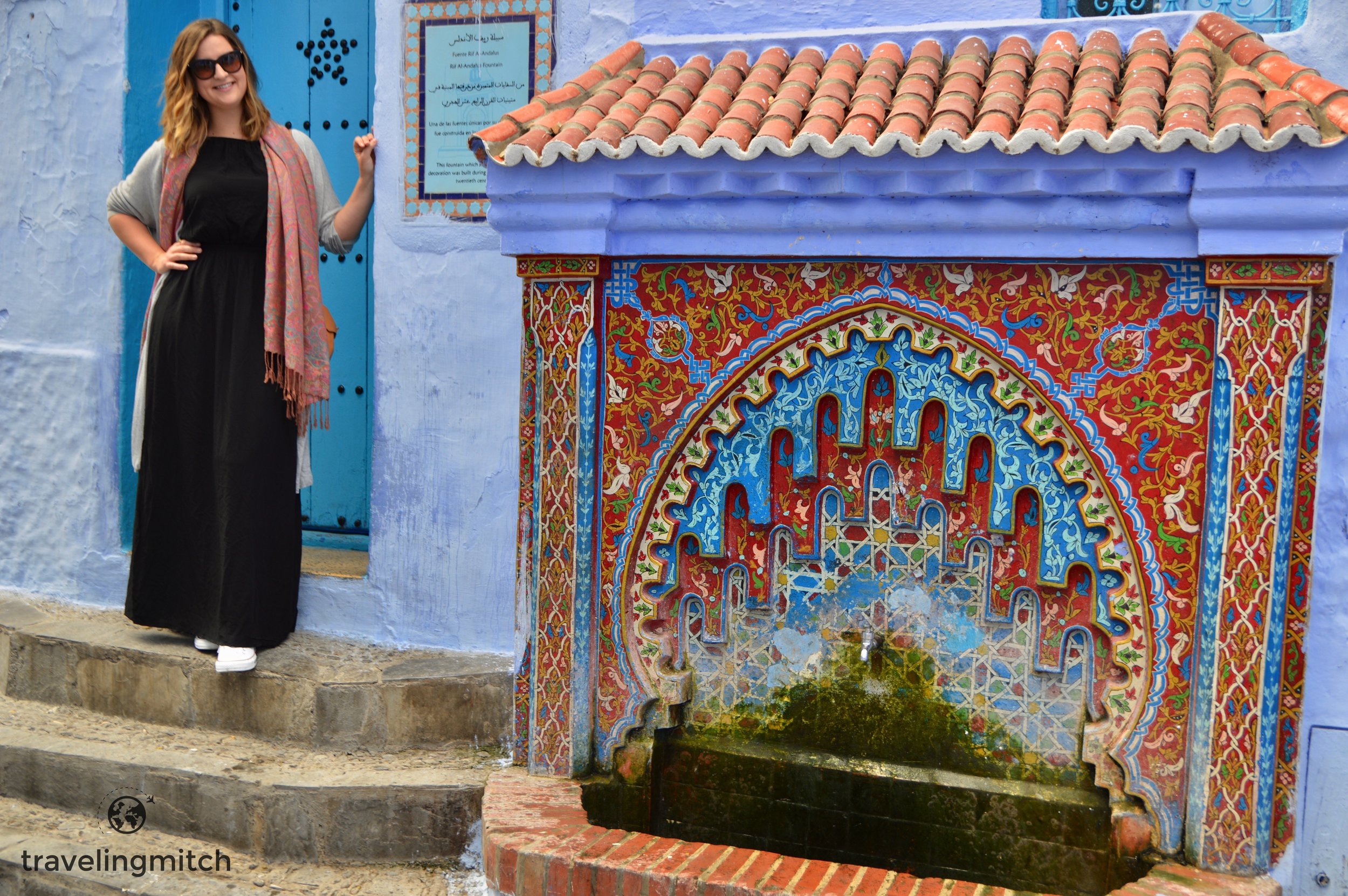Bri in Chefchaouen, Morocco - "The Blue City"