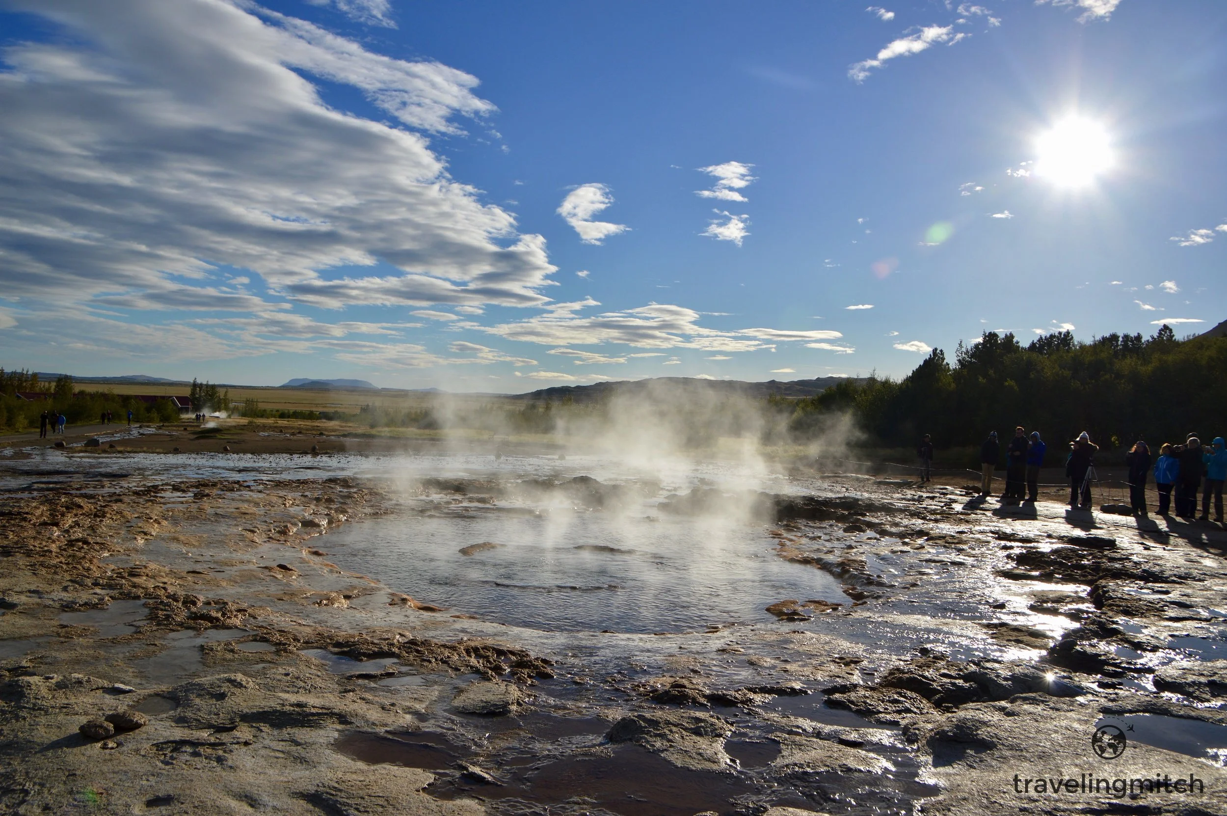 Strokkur Geyser on the Golden Circle. You just know the White Witch bathes here.