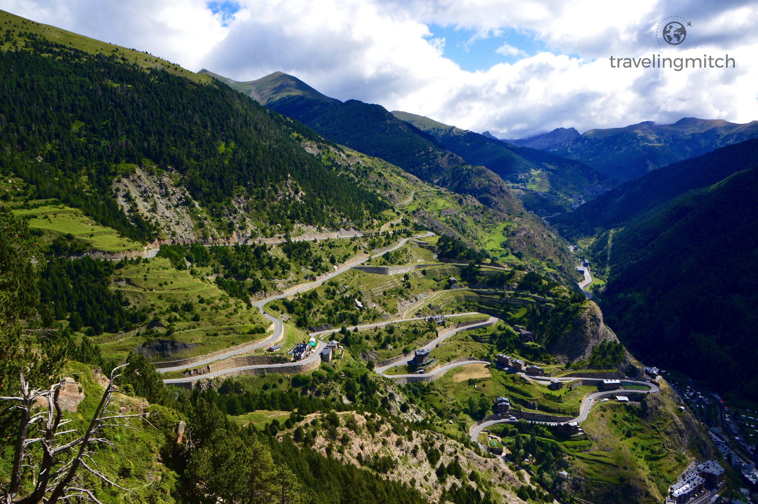 The views from Mirador Roc Del Quer in Andorra
