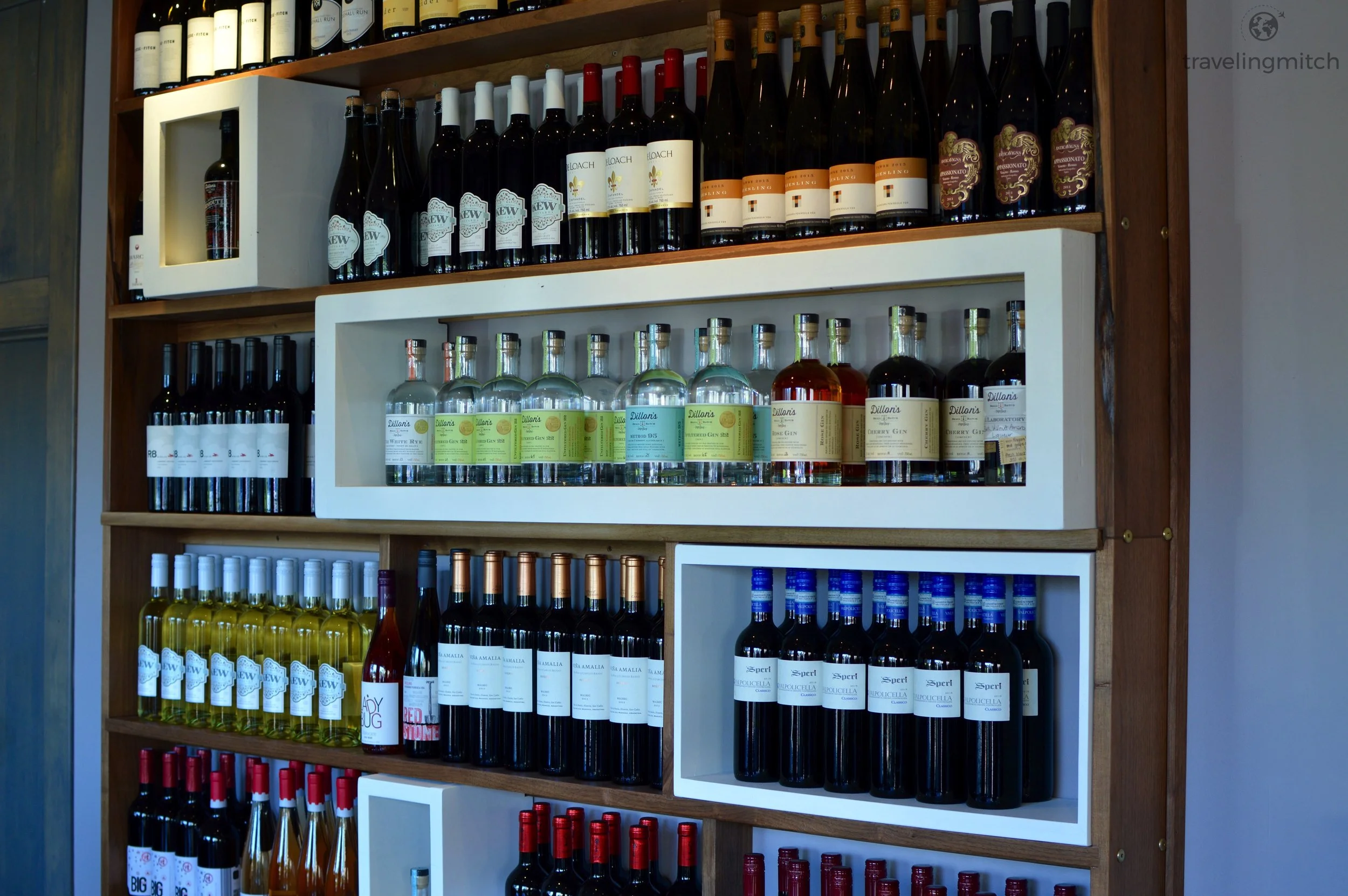The wine and gin selection at Uxbridge's Urban Pantry