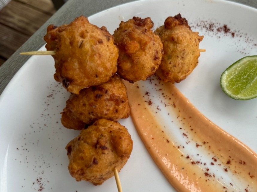 Conch Fritters with Sauce