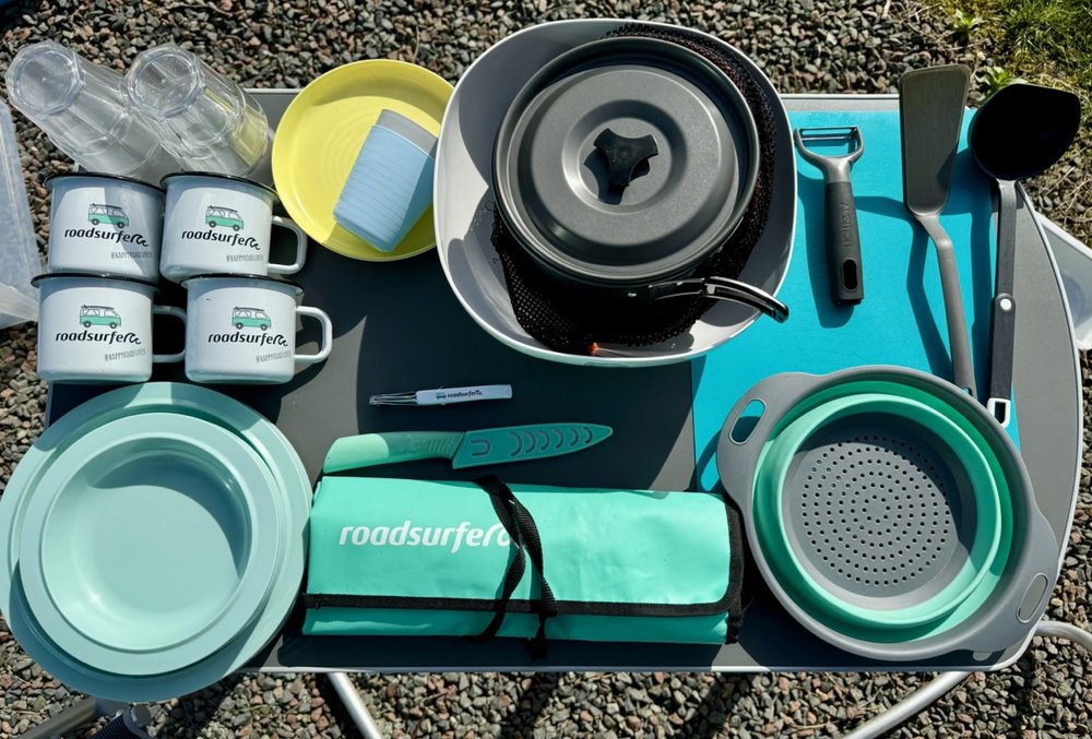 Complete camp kitchen set