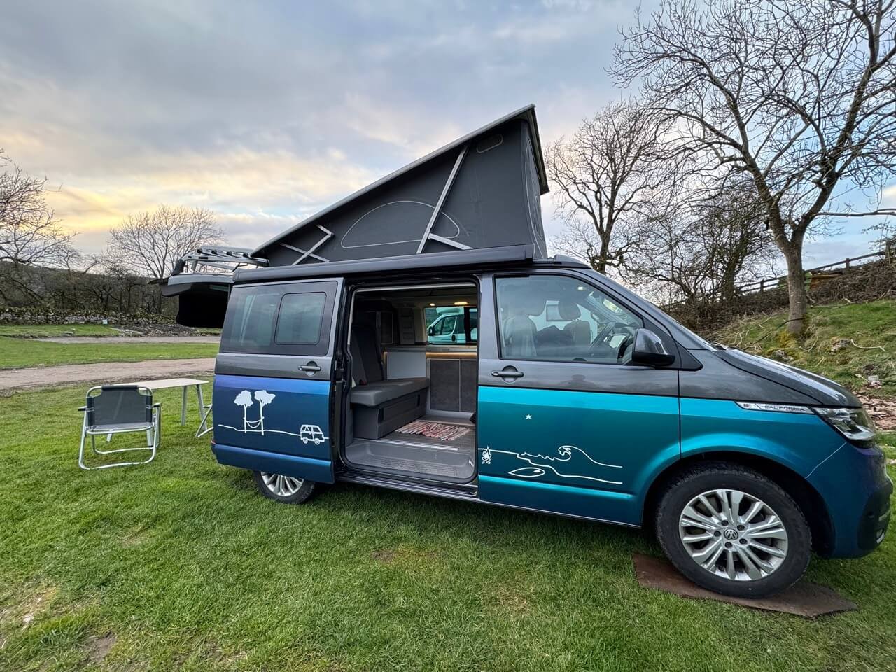 The Surfer Suite all set up for camp