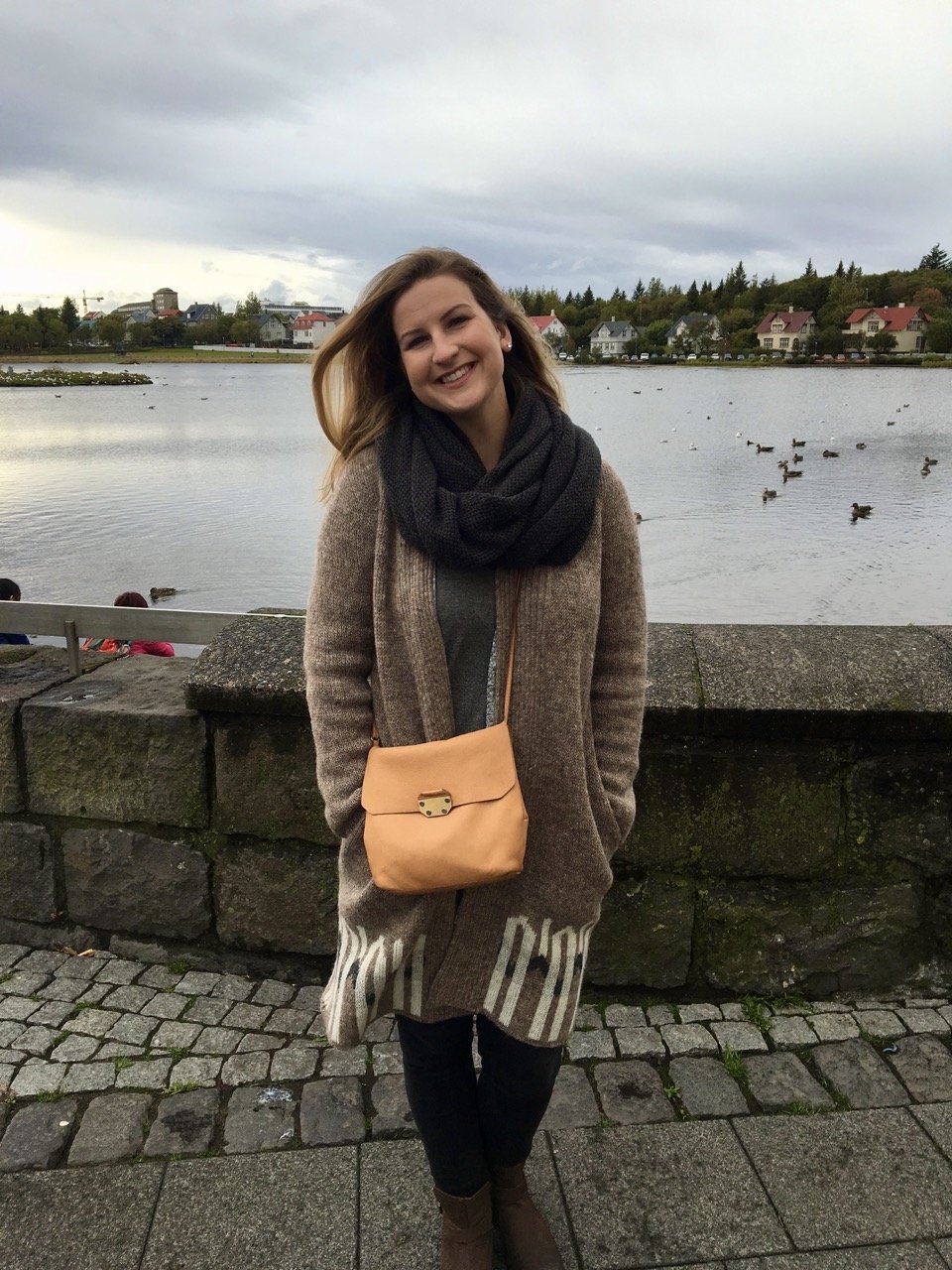 Me with my new Icelandic Sweater