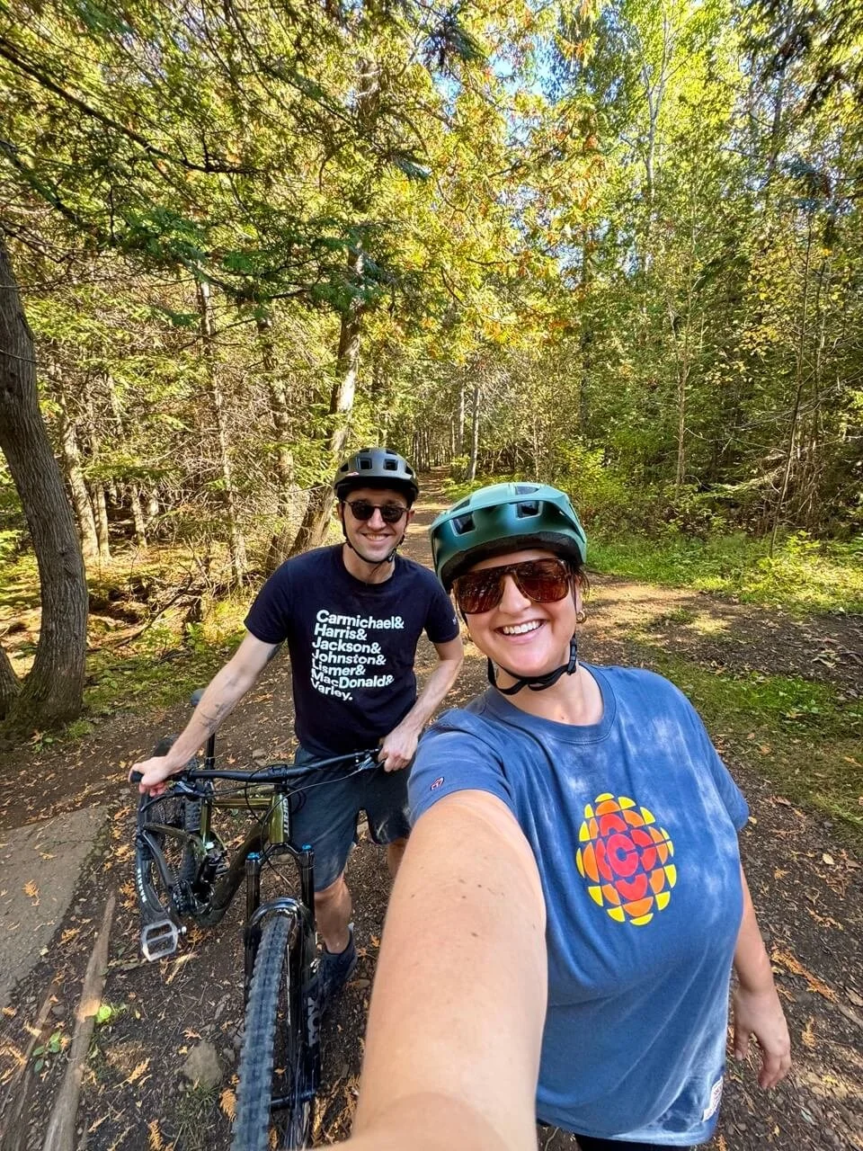 Mountain biking in Kinsmen Park