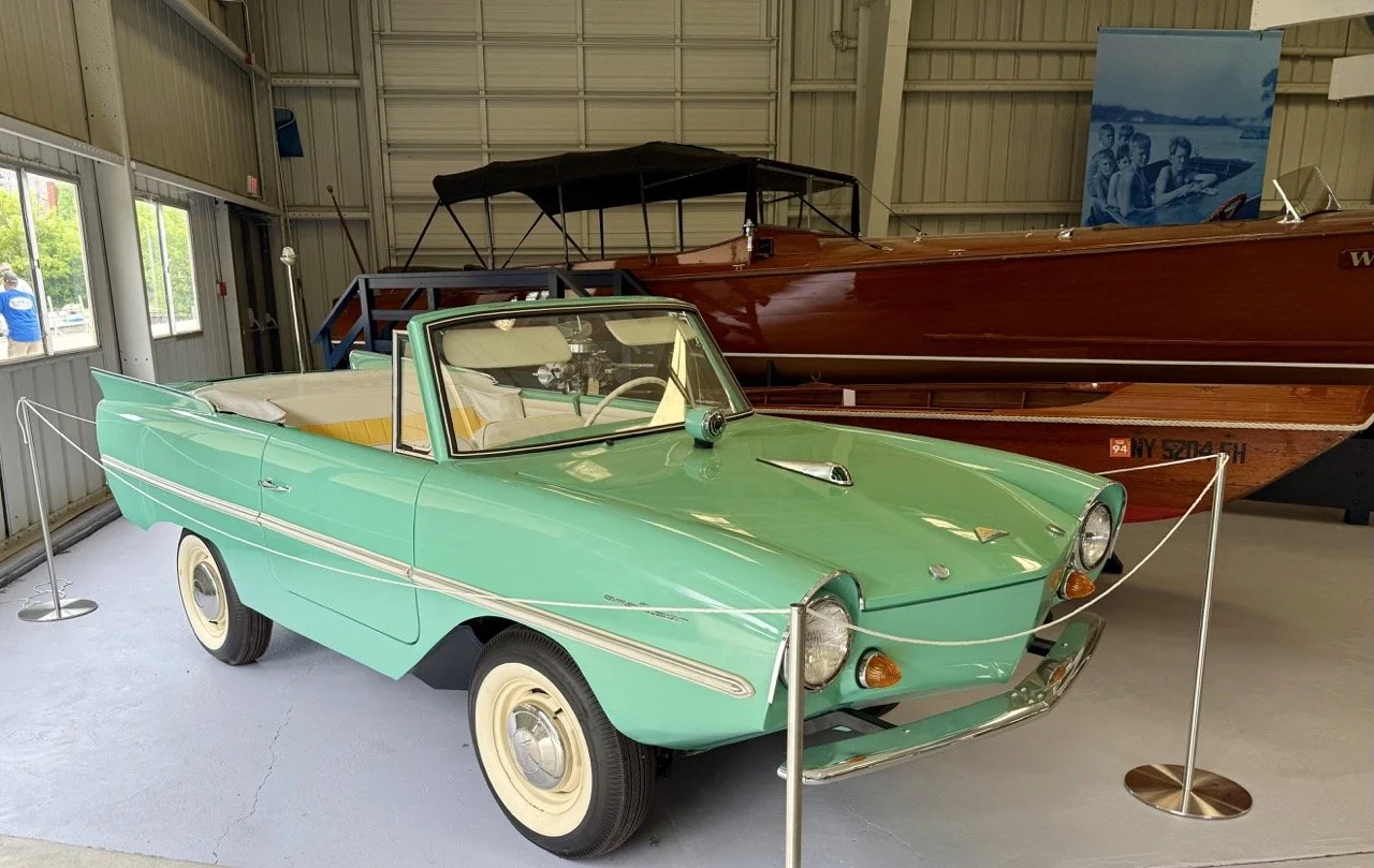 A car boat at the Antique Boat Museum