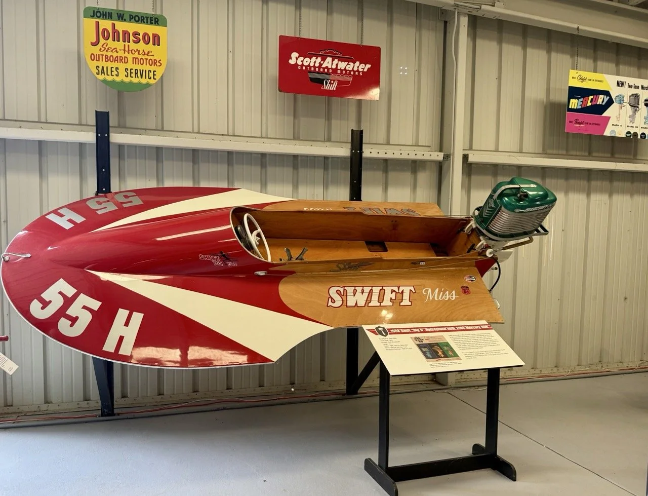 Speedy race boat at the ABM
