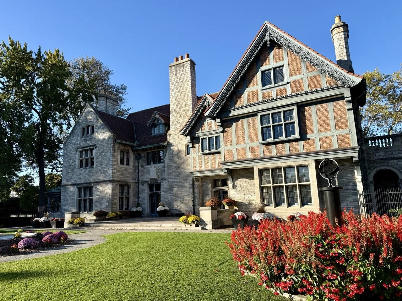 The back garden area of Willistead Manor in Windsor, Ontario