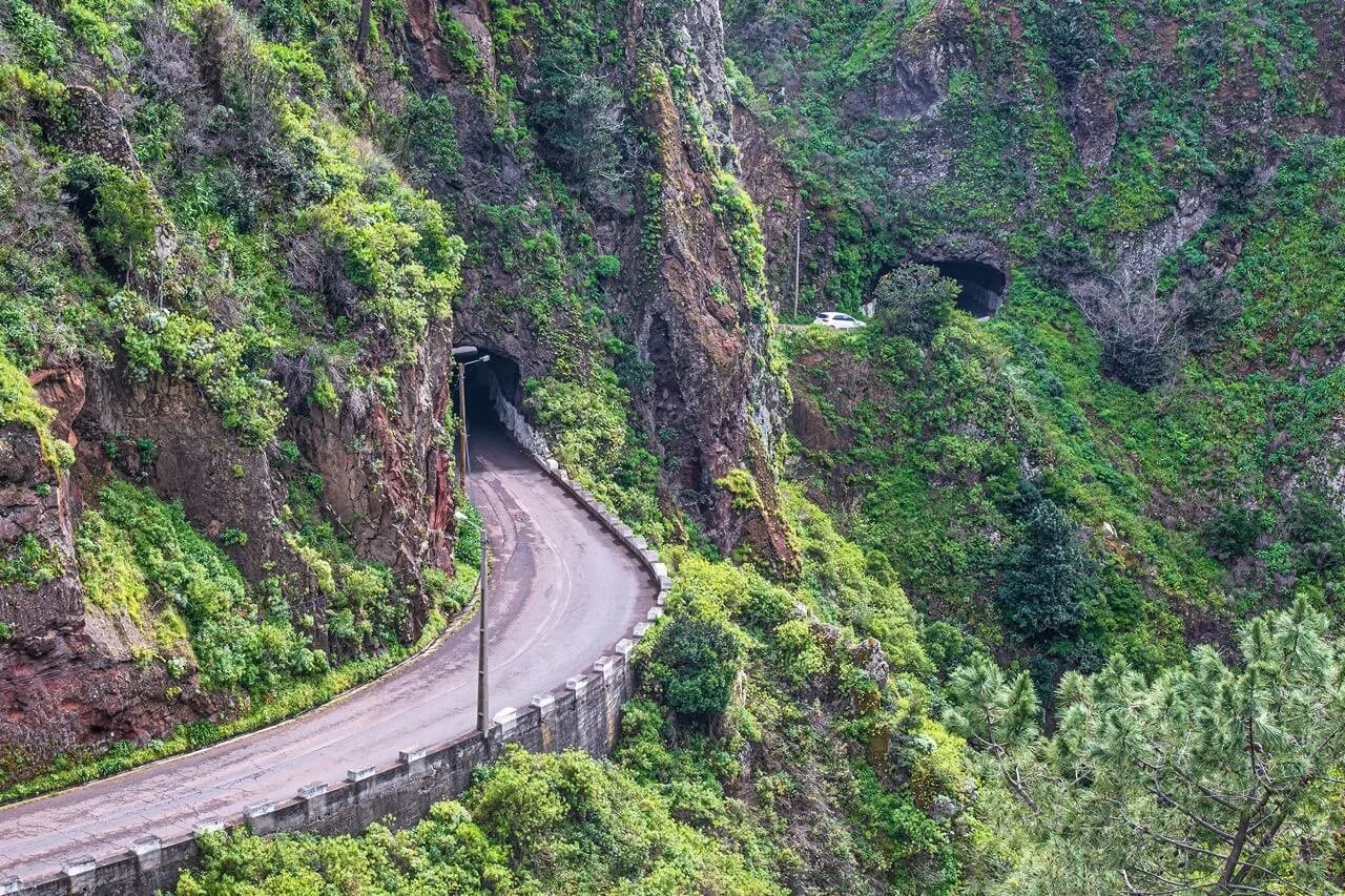 Madeira road trip tunnels