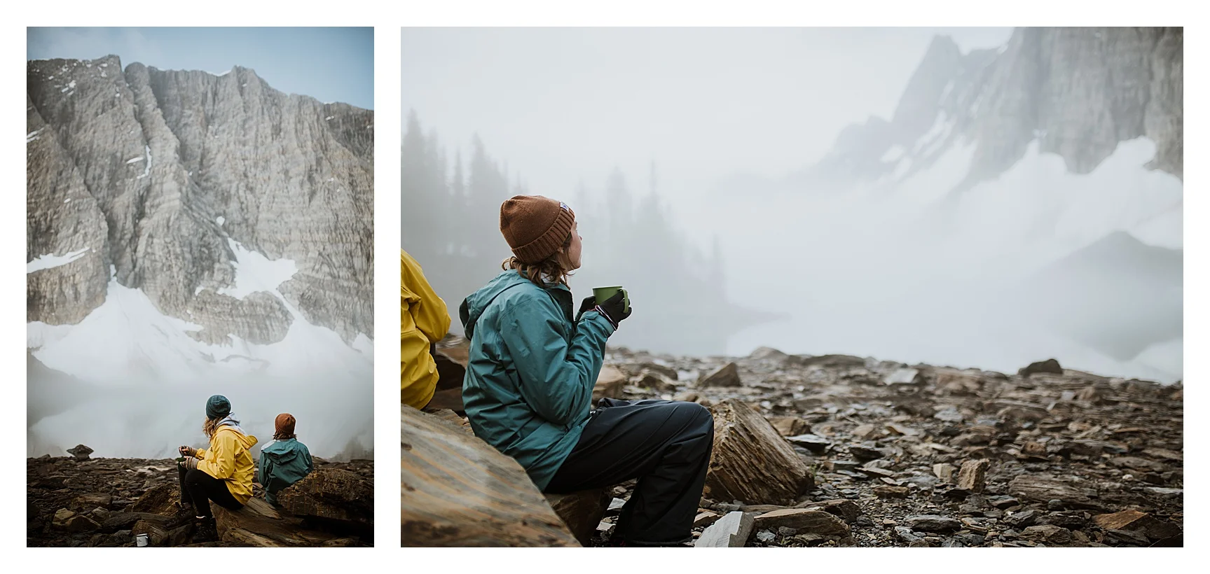 Waking up at Floe Lake.
