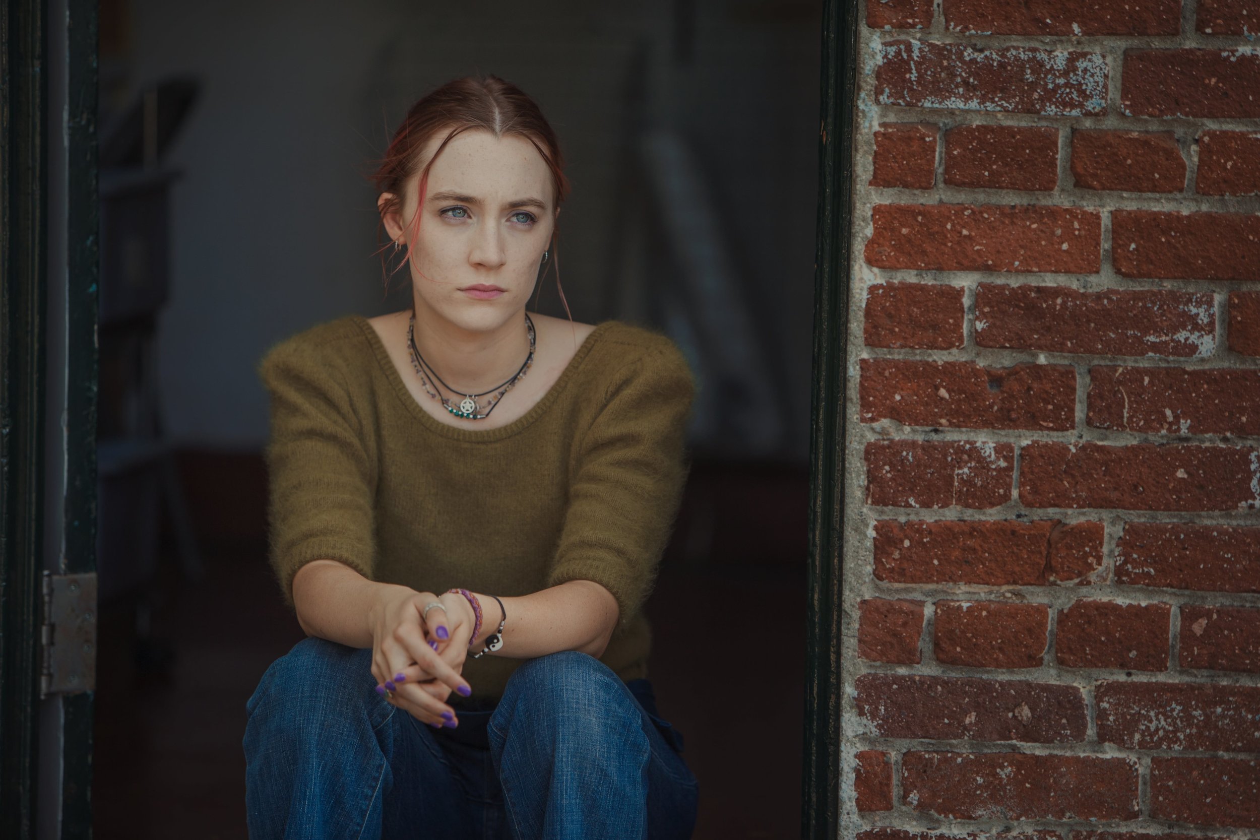 Saoirse Ronan as Christine "Lady Bird" McPherson in Lady Bird, directed by Greta Gerwig.