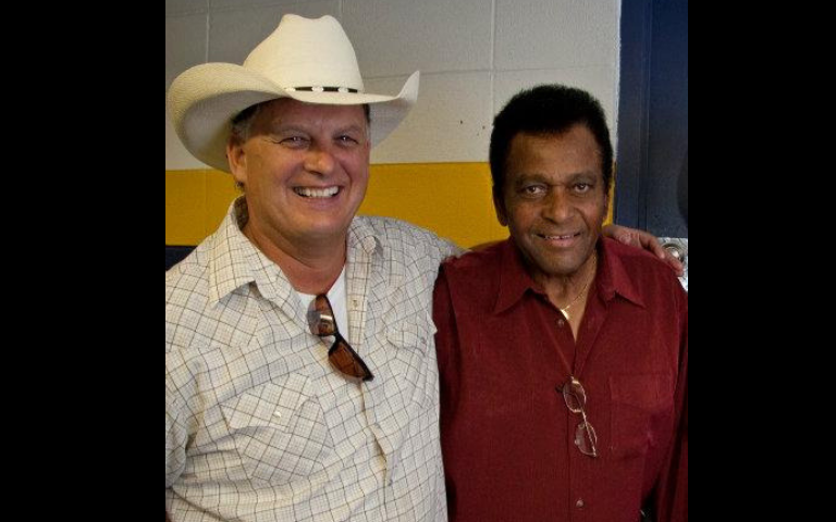 The first hero I ever shared the stage with, Mr. Charlie Pride. 