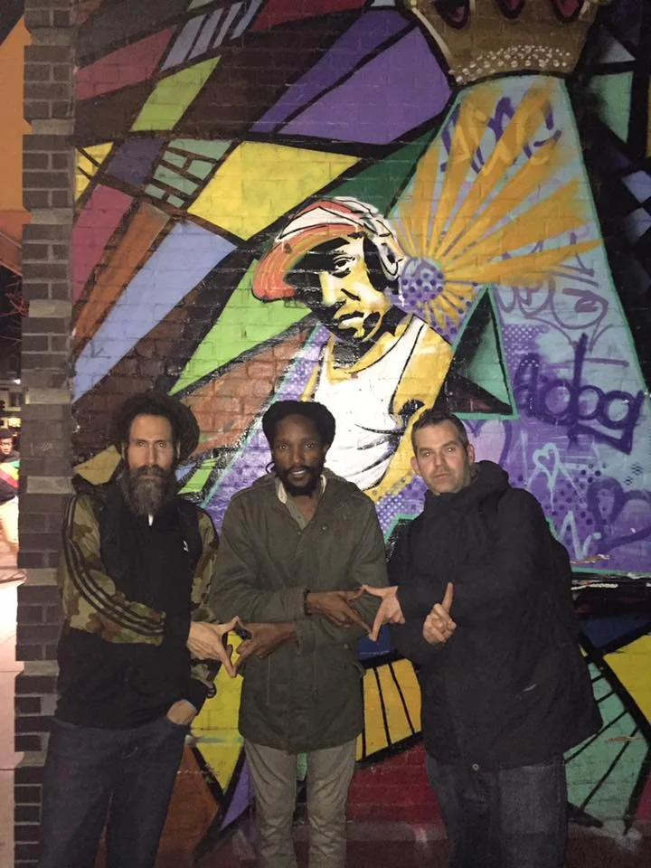 Left: DJ Jahson, Kabaka Pyramid and DJ Big Dog