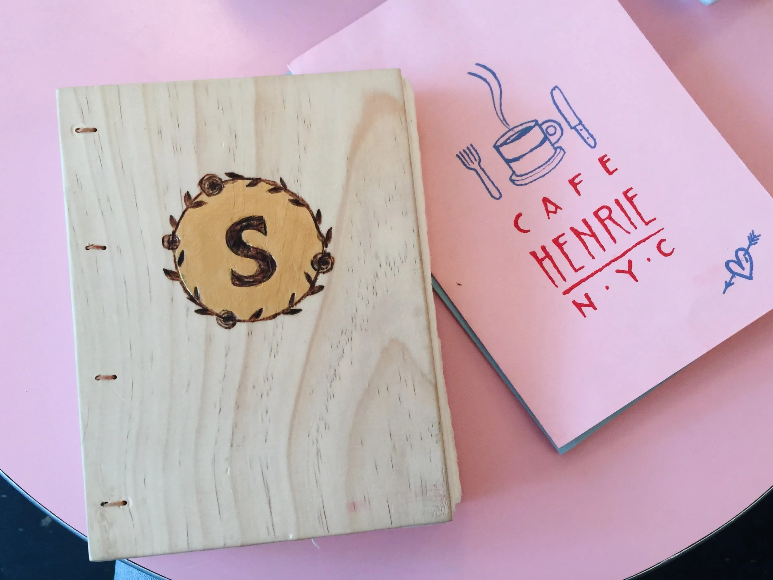 Before visiting Meredith's church, I stopped by Cafe Henrie for some tea and to write in my journal. 