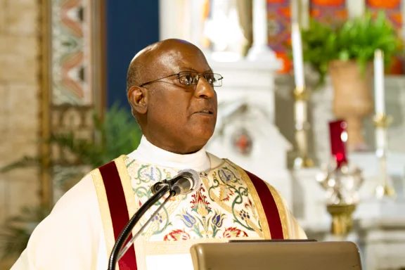 Rededication Mass of Holy Rosary Sunday, May 21st 2017. Deacon Balfour Thompson