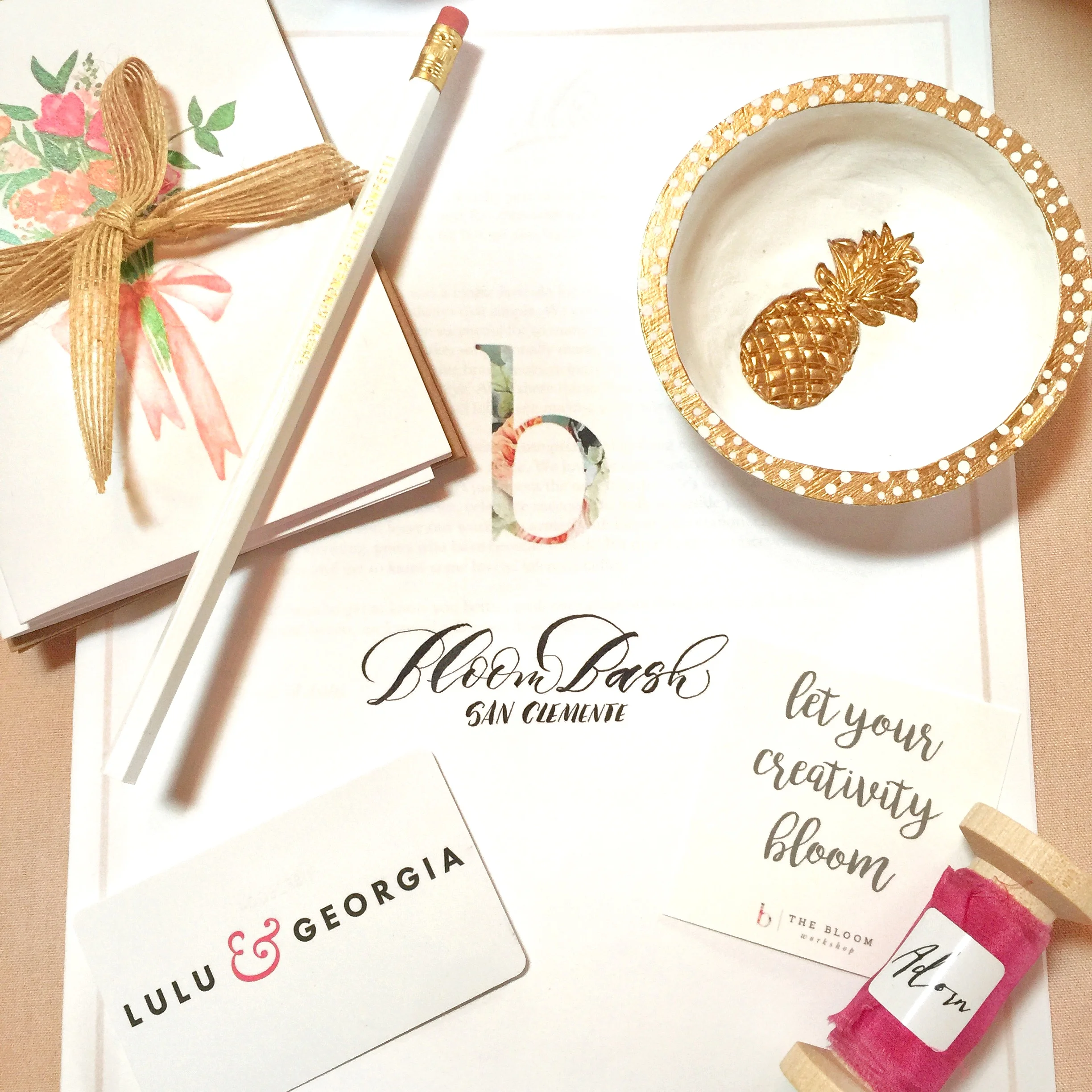 We were spoiled with goodies every day provided from Adorn , Lulu and Georgia , Box and Bow , and more. Every day you felt incredibly special and motivated, even by the little things.