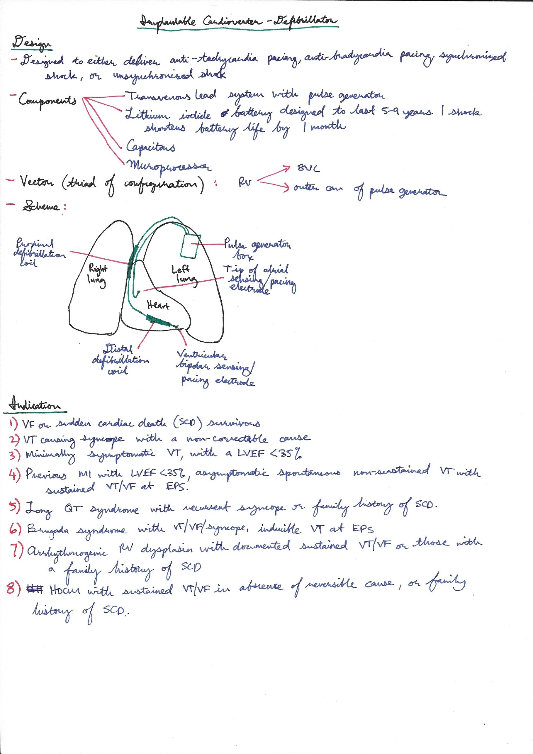 Pacemaker Gsce Notes Pacemakers and ICD's — ANAKAYUB's Notes