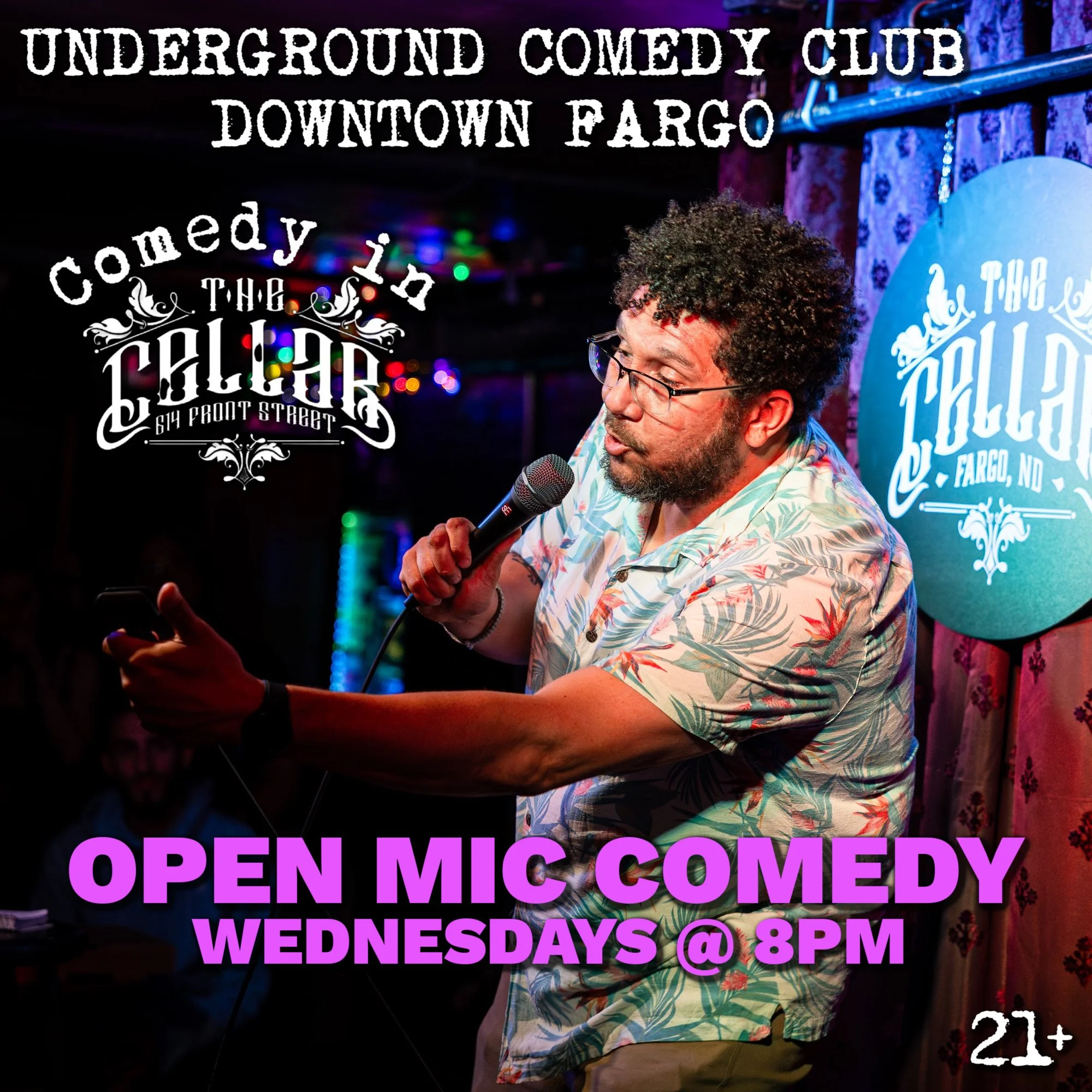 Open Mic Comedy in the Cellar