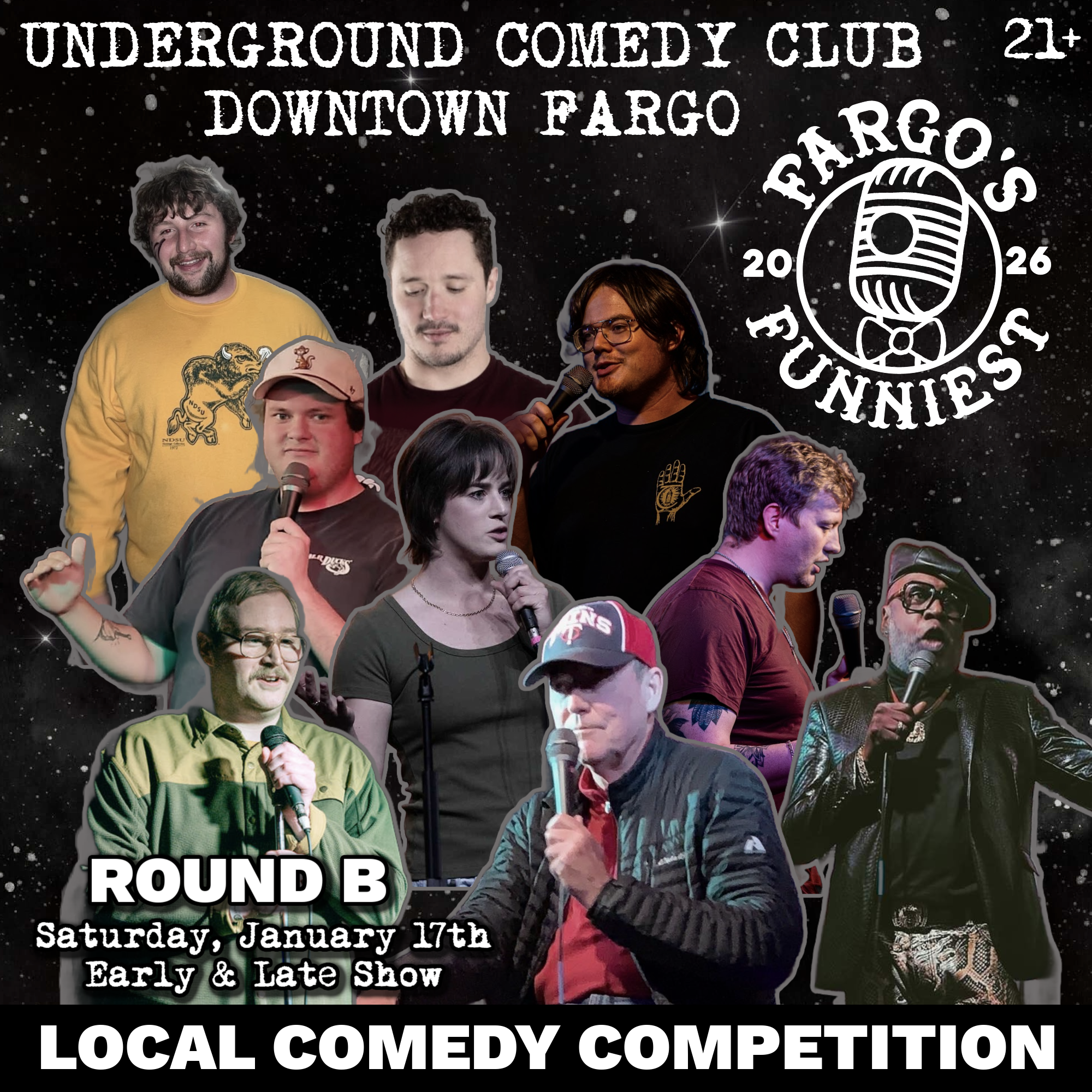 Comedy in the Cellar - Fargo’s Funniest Round B