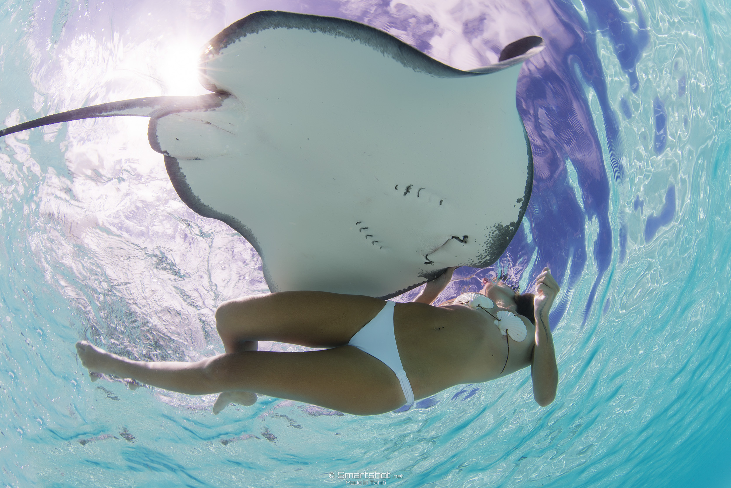 Stingray and mermaid