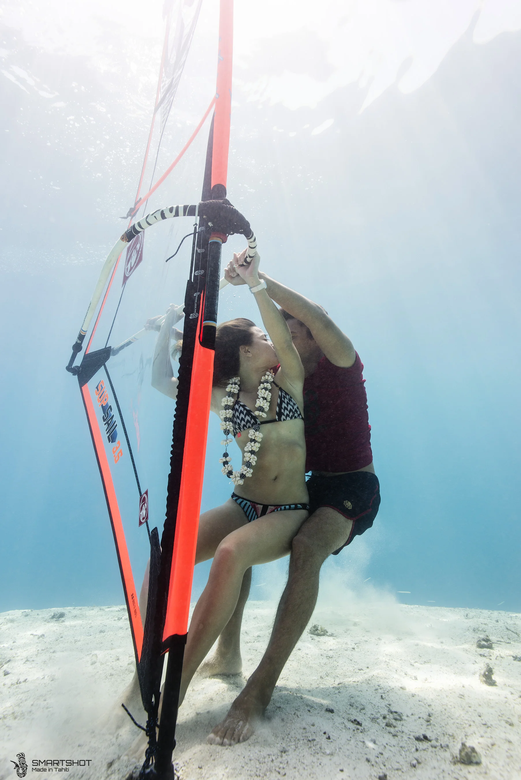 Windsurf on the bottom 