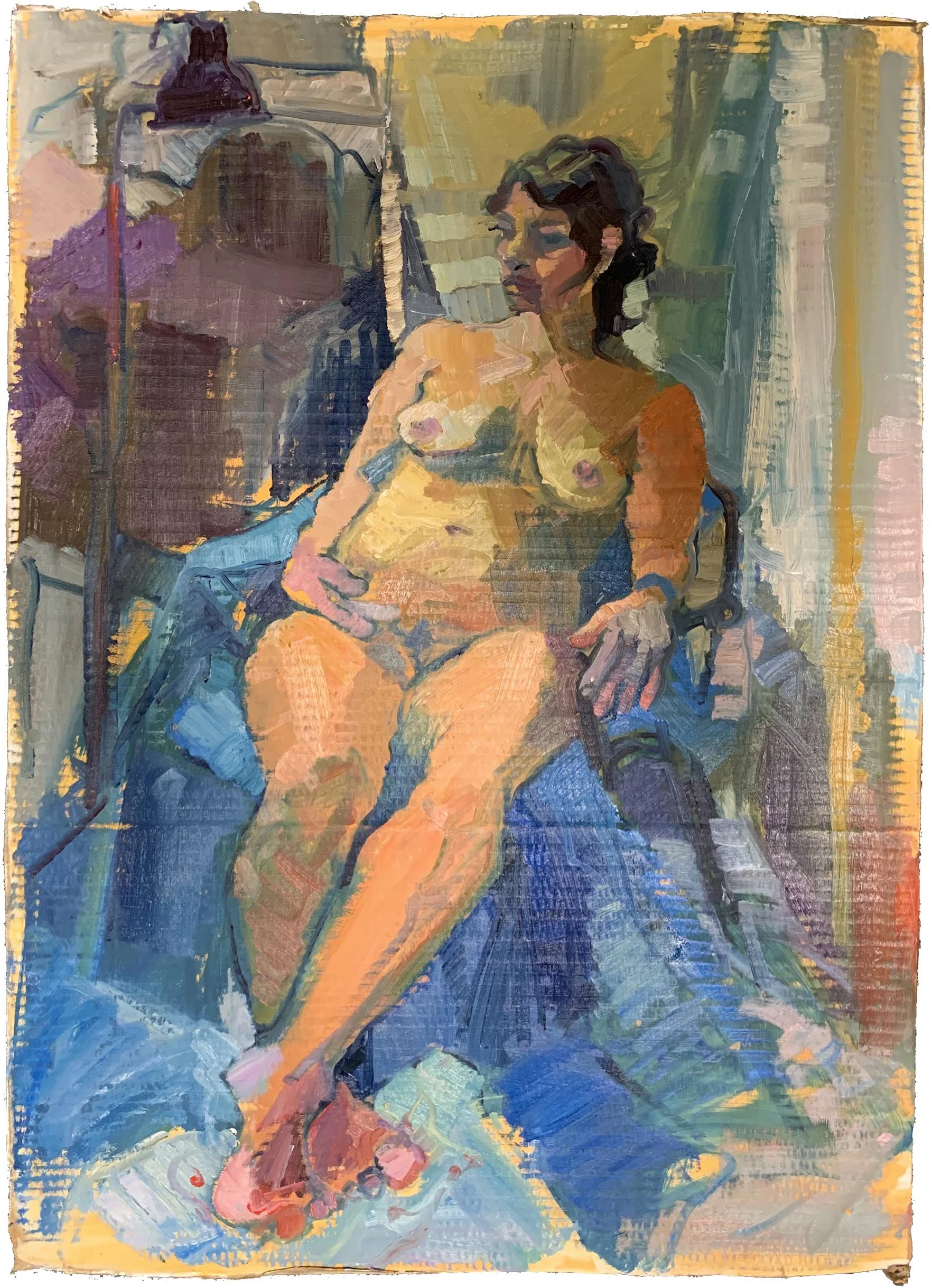 Woman with a Black Lamp