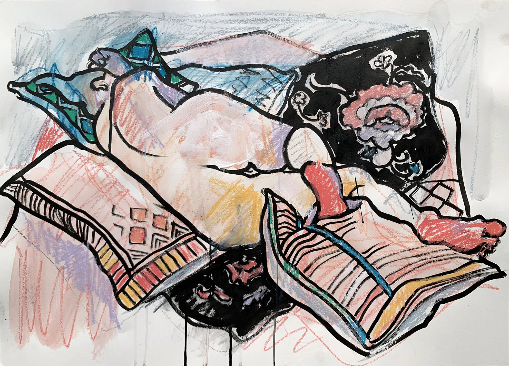 Woman among Patterned Cushions.jpg