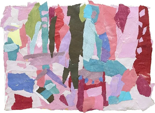 Patterns in the Life Class, Study in Collage