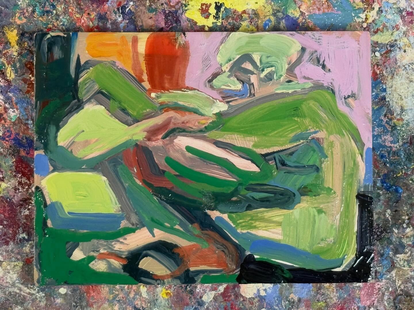 Spent hours / days / weeks / months / years battling with other paintings, then this little guy just fell off the brush as I was about to tidy up. I like him. He&rsquo;s from a distorted life drawing. Oil on panel, 20 x 15cm

#lifepainting #oilpainti