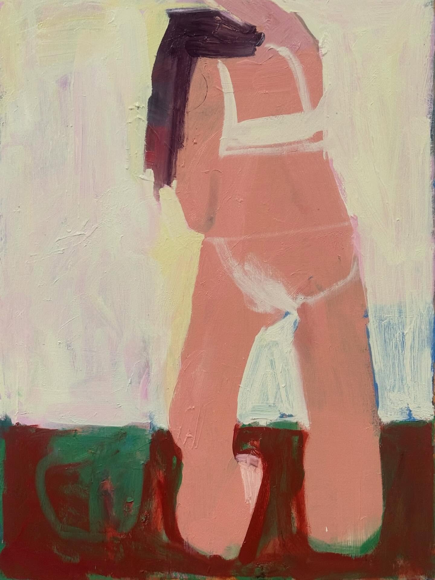 I tried really hard not to let this become my usual many coloured painting. I wanted to retain the simplicity of the collage it&rsquo;s from. Oil on canvas, 61 x 46cm

#figurativepainting #paintingfromcollage #simplicity #oiloncanvaspainting #contemp