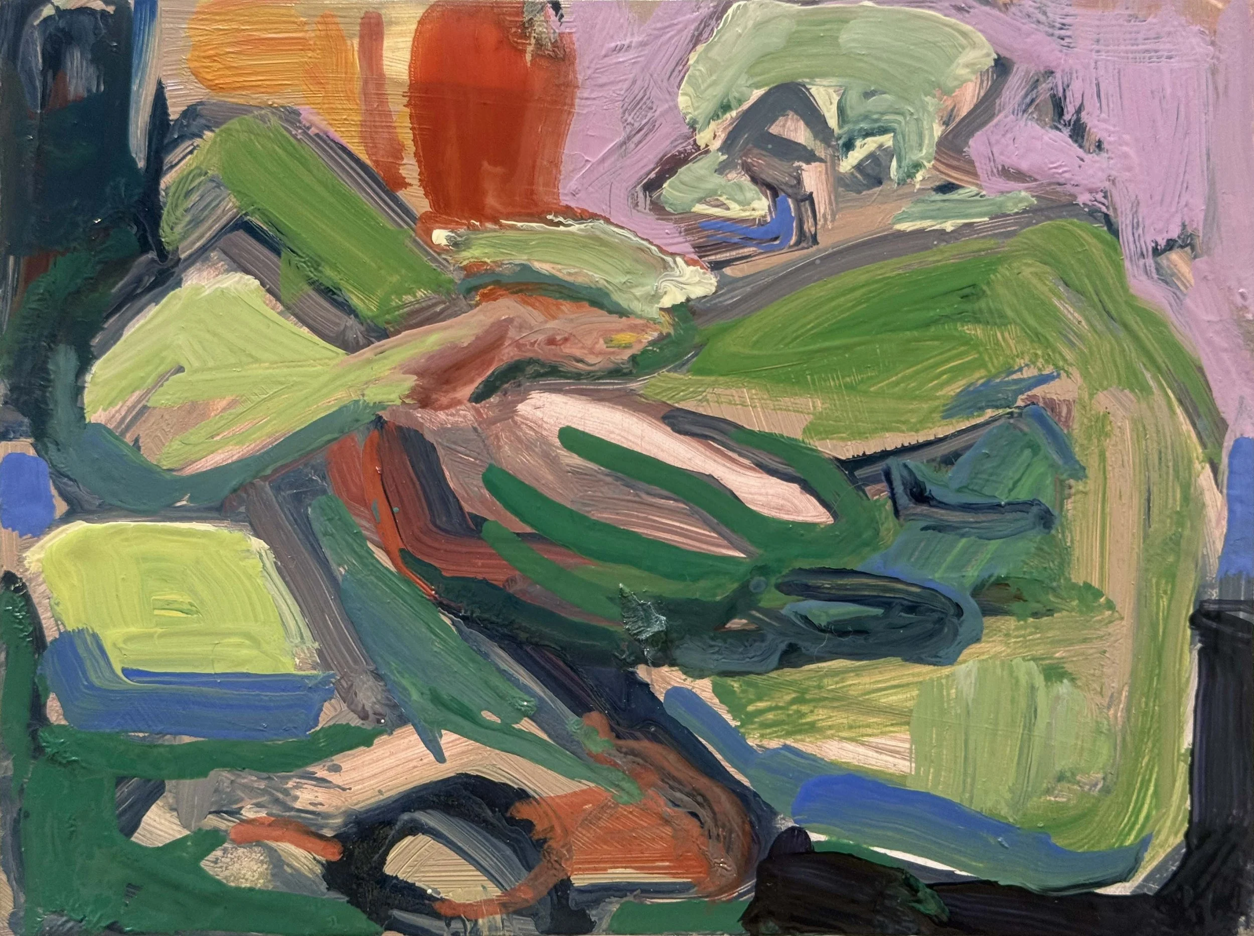 Man on a Black Cushion