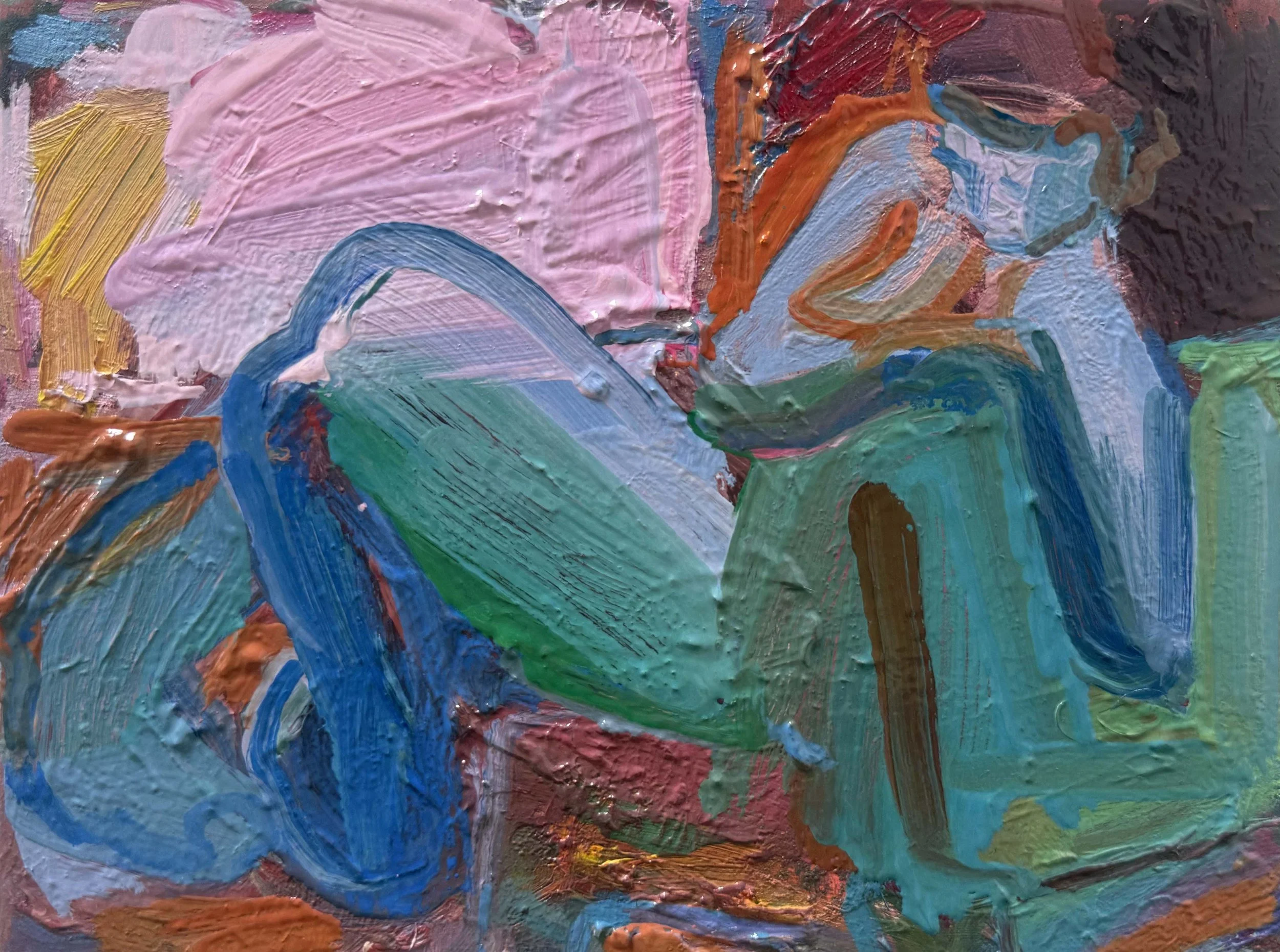 Blue Woman on Nana's Chair