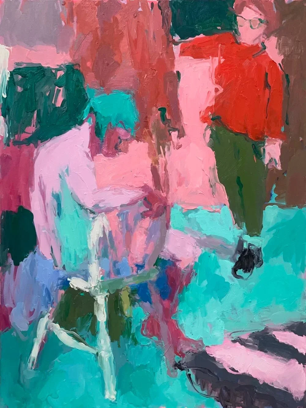 Yippee! This painting has made the longlist for the @hampstead_art_society_ summer exhibition! Chuffed to bits to be one of 180 from 3000+ submissions. 😊 Thank you so much! Fingers crossed for round two!🤞

Drawing Alex
Oil on canvas
90 x 120cm

#ha