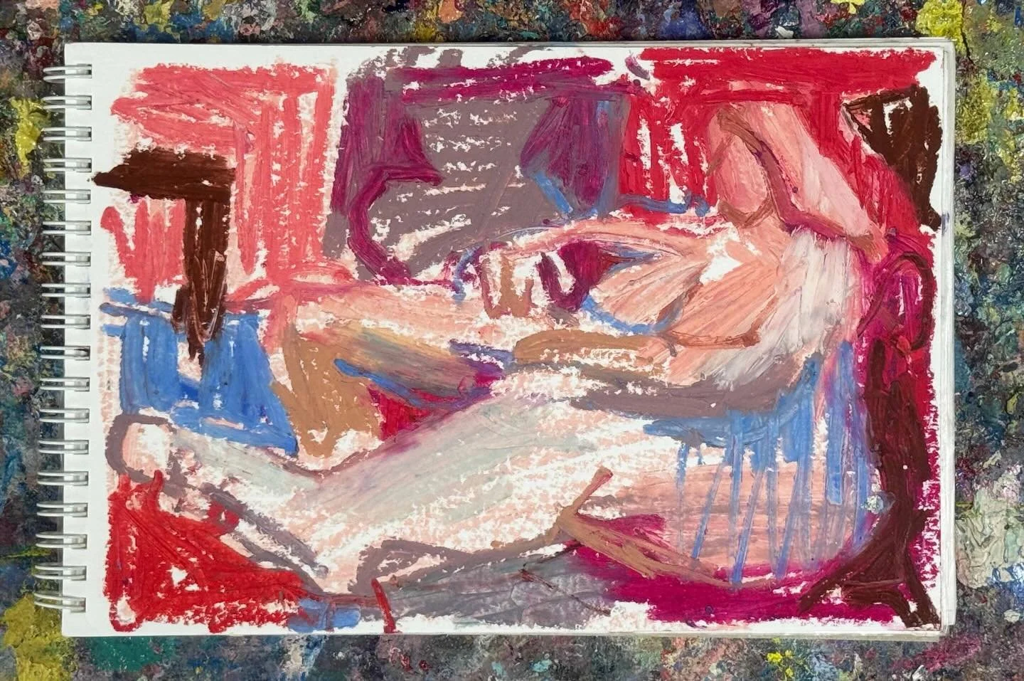 Drawing from a drawing, from a drawing, from a drawing 

#lifedrawing #drawingfromdrawings #distortedlifedrawing #figurativedrawing #sketchbook