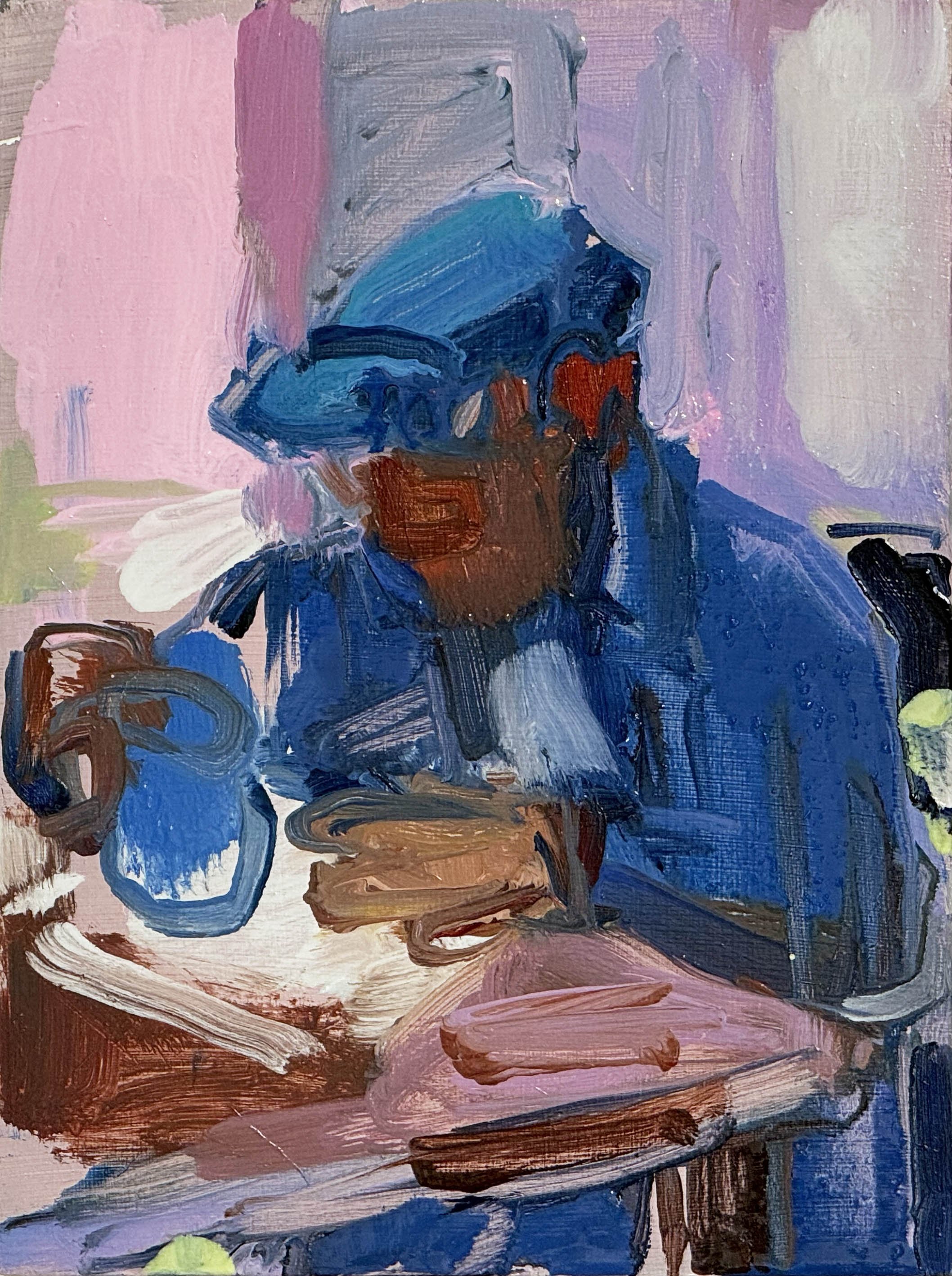 Man in a Hay Cafe