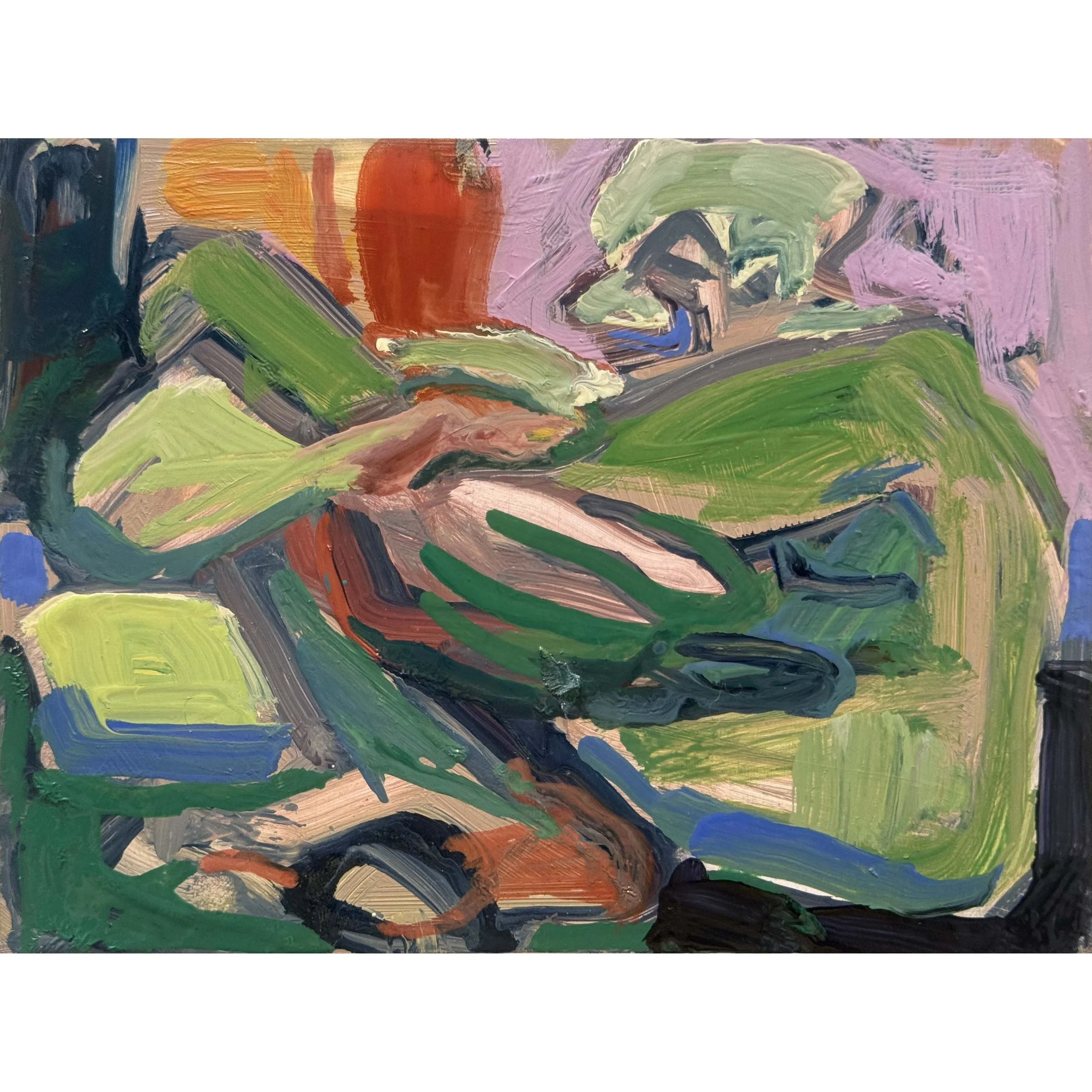 Man on a Black Cushion