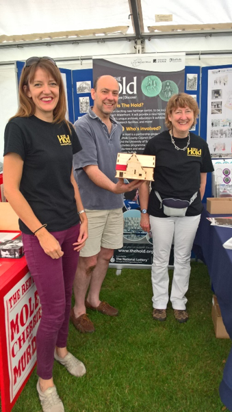 Suffolk Record Office staff at Ipswich Multicultural Festival L-R Amy Rushton, Dominic Wall and Kate Chantry