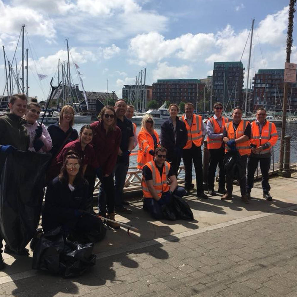ipswich waterfront cleanup with ABP