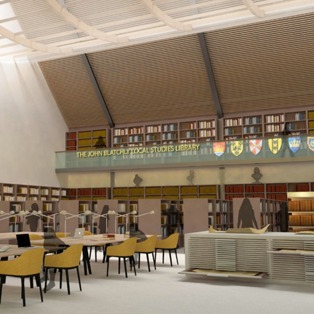 Artist’s impression of the John Blatchly Local Studies Library