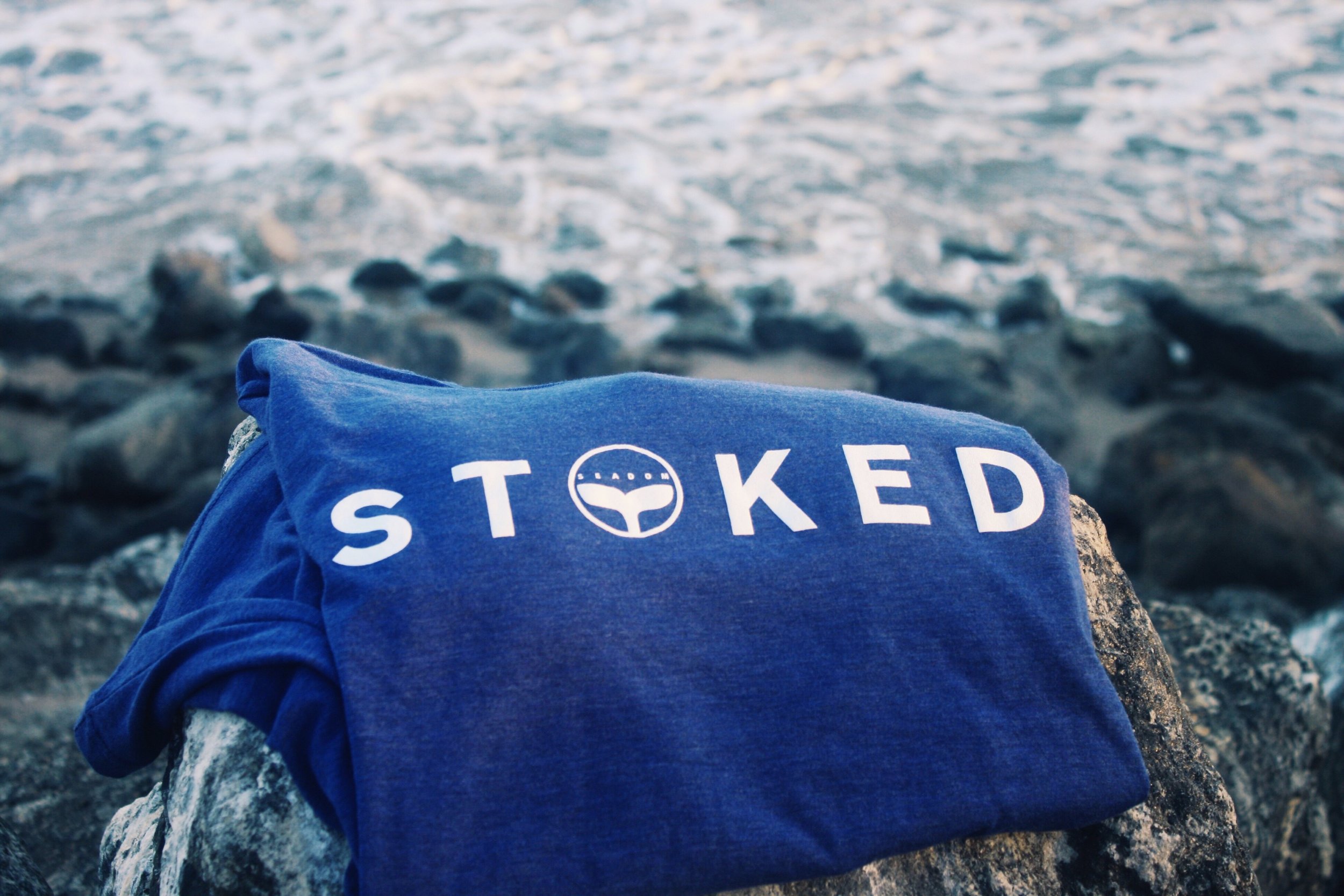 Seadom Stoked LS Tee - Navy Blue