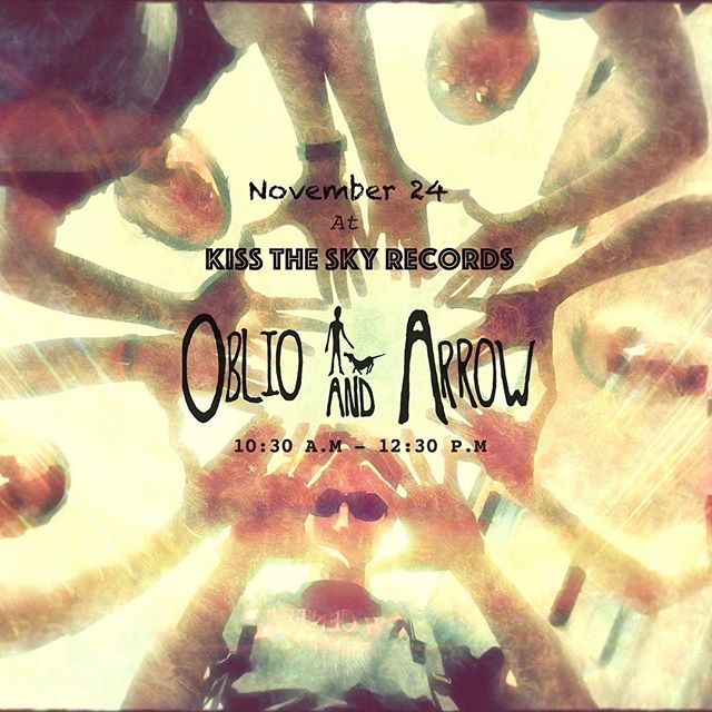 We’re really looking forward to this one!
Nov.24th we’ll be heading over to @kisstheskyrecords records to perform a special set we’ve been getting ready for ya!
We’ll be kicking off the jams at 10:30 am and playing till 12:30.
Bring coffee, grab lunch, buy some #records and rock out to some #livemusic
#oblioandarrow
Also, you can catch us on 11/20 at the Wire in #berwyn playing a stripped down set of some new tunes!
#originalmusic #indie #rock