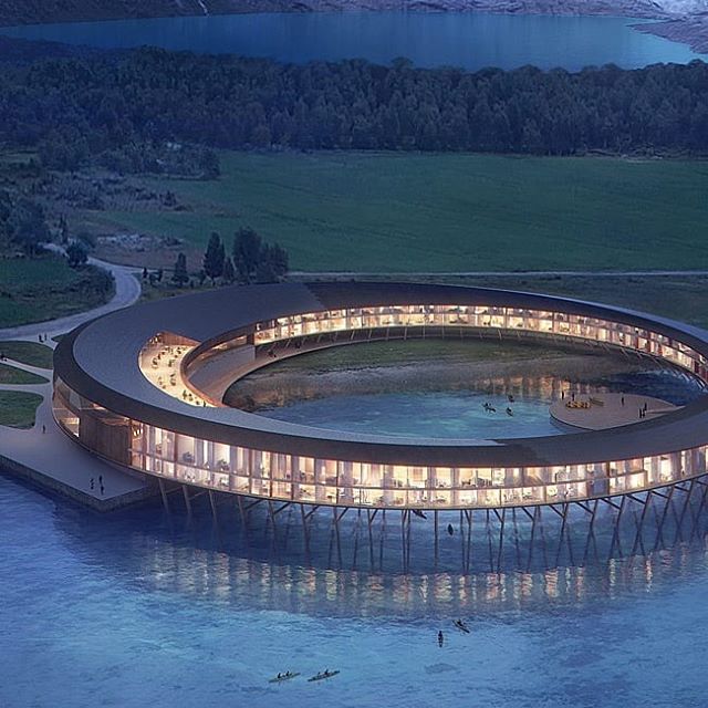 Recently revealed plans by Sn&oslash;hetta for an energy positive hotel above the arctic circle that reduces its yearly energy consumption by approximately 85% compared to modern hotels and produces its own energy
.
.
.
#architecture #design #archite