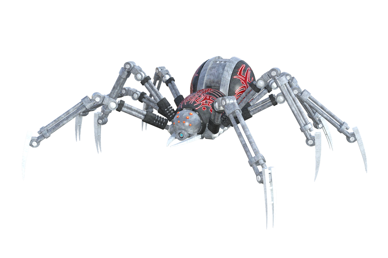 Artificial-Spider-Arachnid-Robot-Animal-1615195.png
