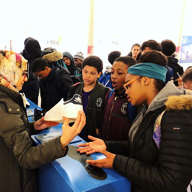 great time today with West Prep Academy! #dunkexhibit #harlem #science