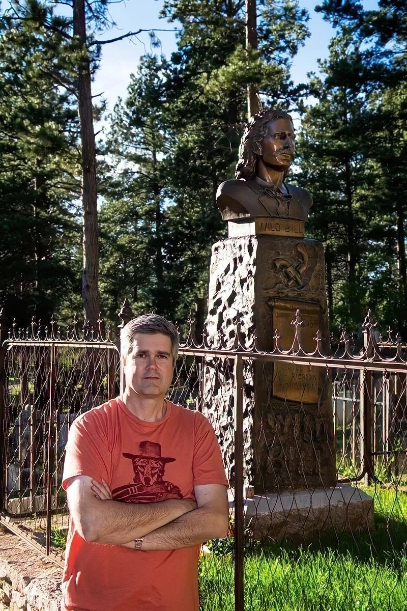 Wild Bill Hickok grave at Mount Moriah Cemetery in Deadwood South Dakota